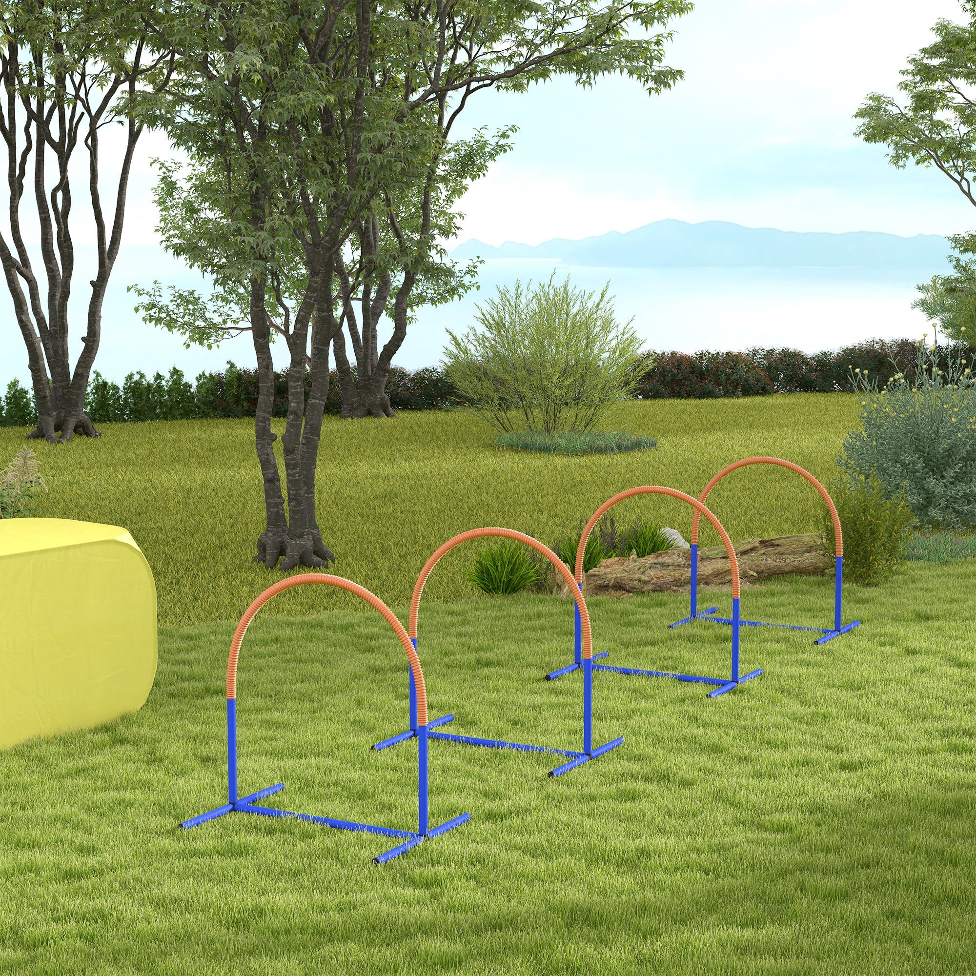 Logidon Agility Trainingsset 4-delig Blauw met draagtas