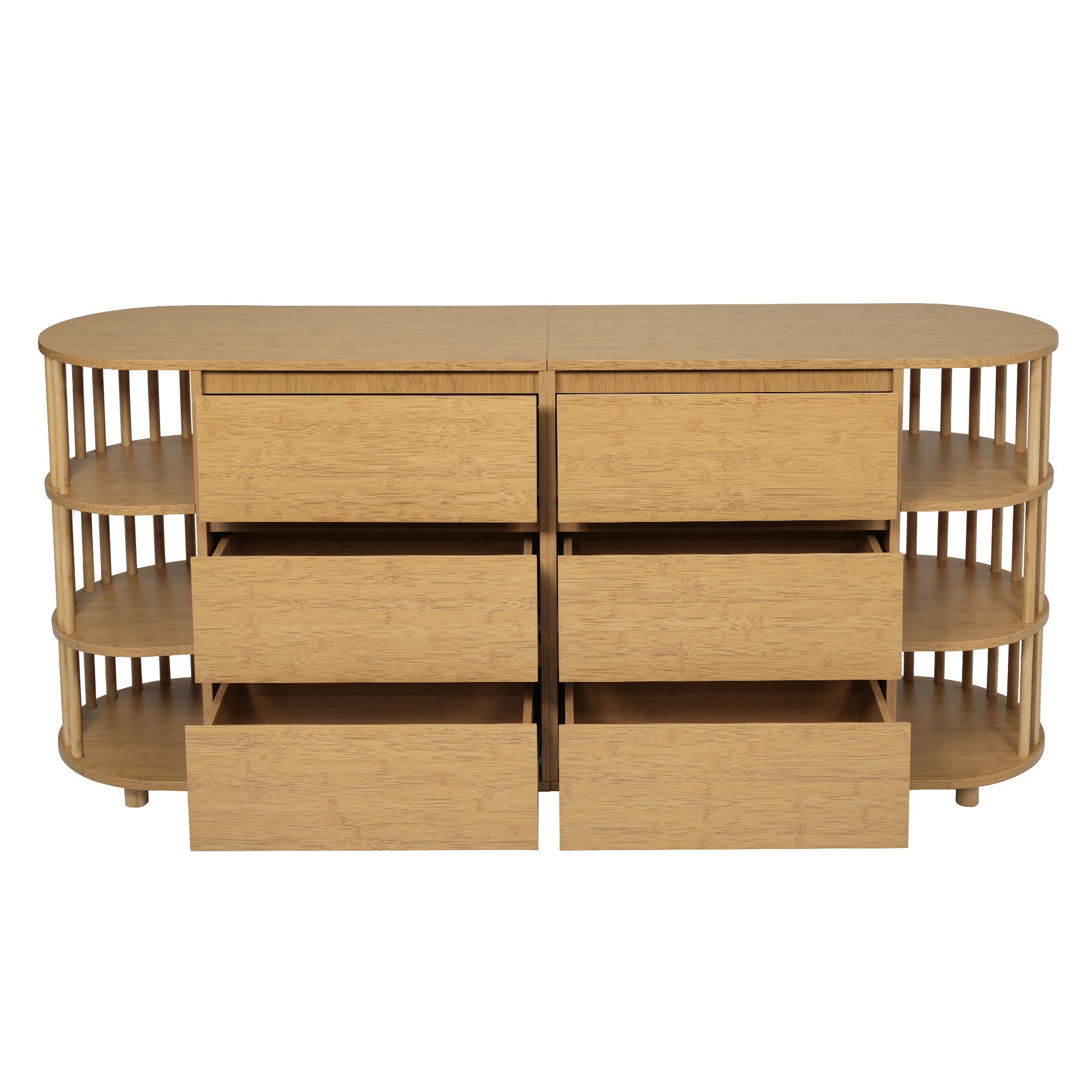 Logidon ladekast 160 cm eiken - Romeins design, 6 laden