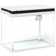 Logidon 41 liter glazen aquarium wit met filtersysteem en LED