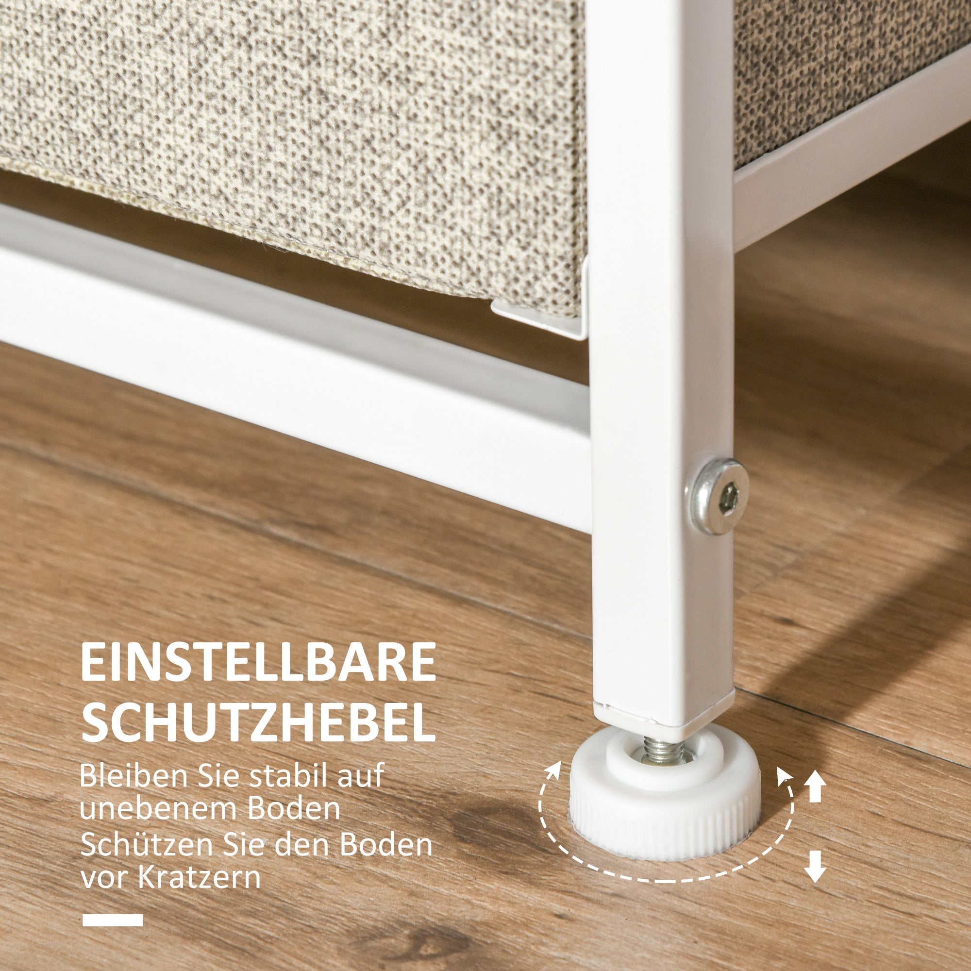 Logidon ladekast 7 stoffen lades lichtgrijs 63,5x30x71 cm
