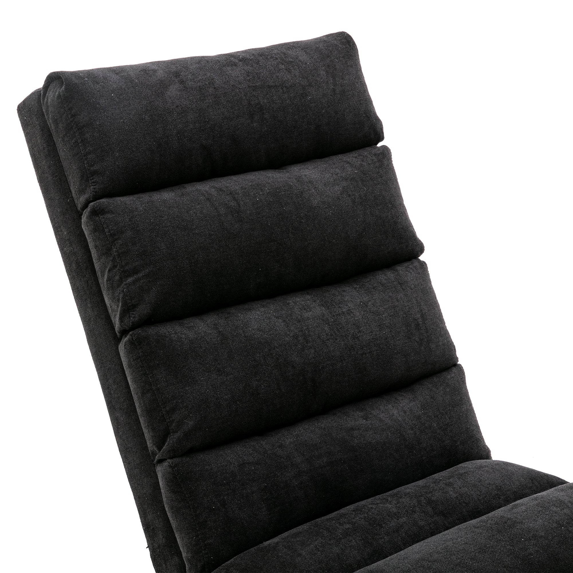 Logidon Elektrische Massage Chaise Longue Zwart met Afstandsbediening