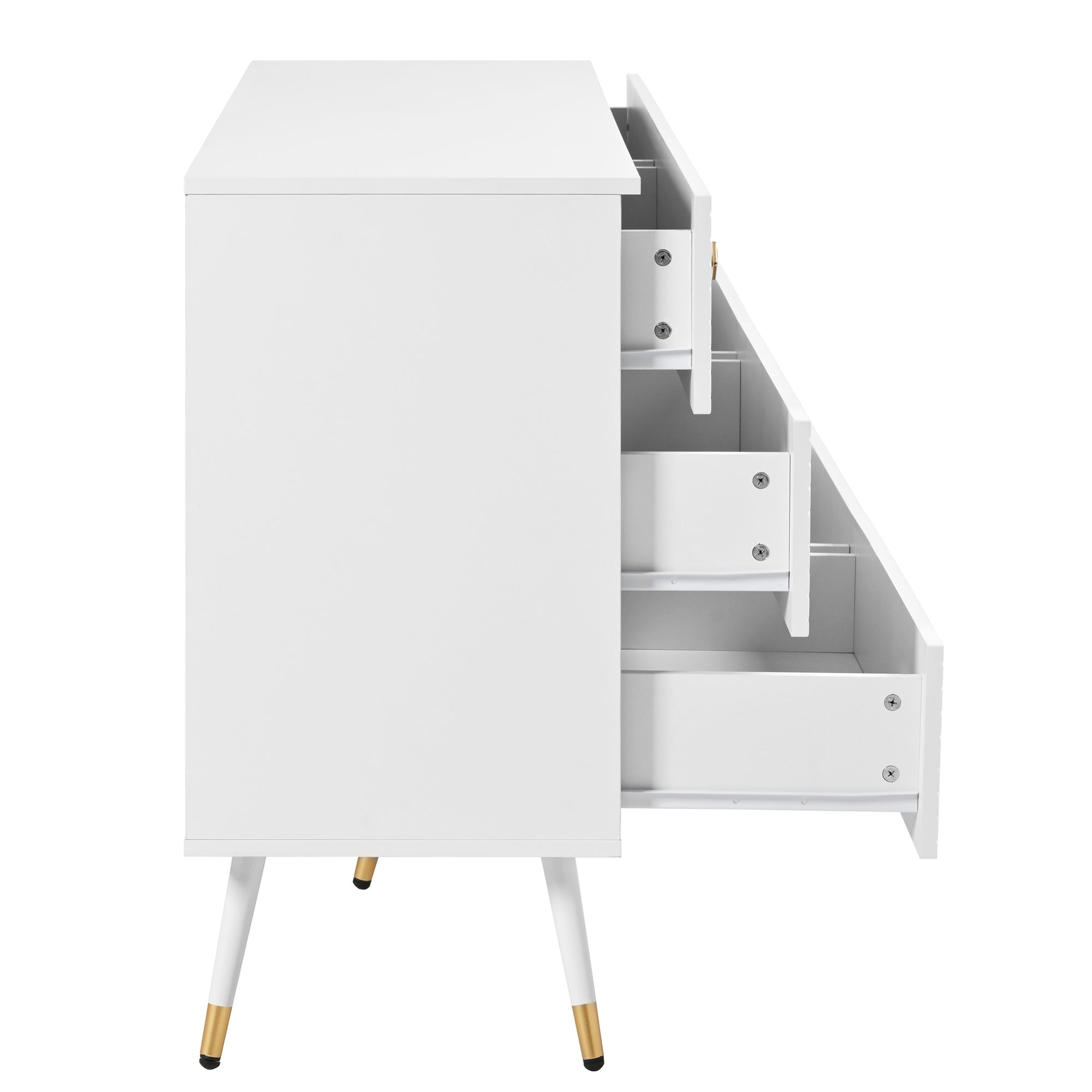 Logidon Moderne ladekast 6 lades 120x40x80 cm wit