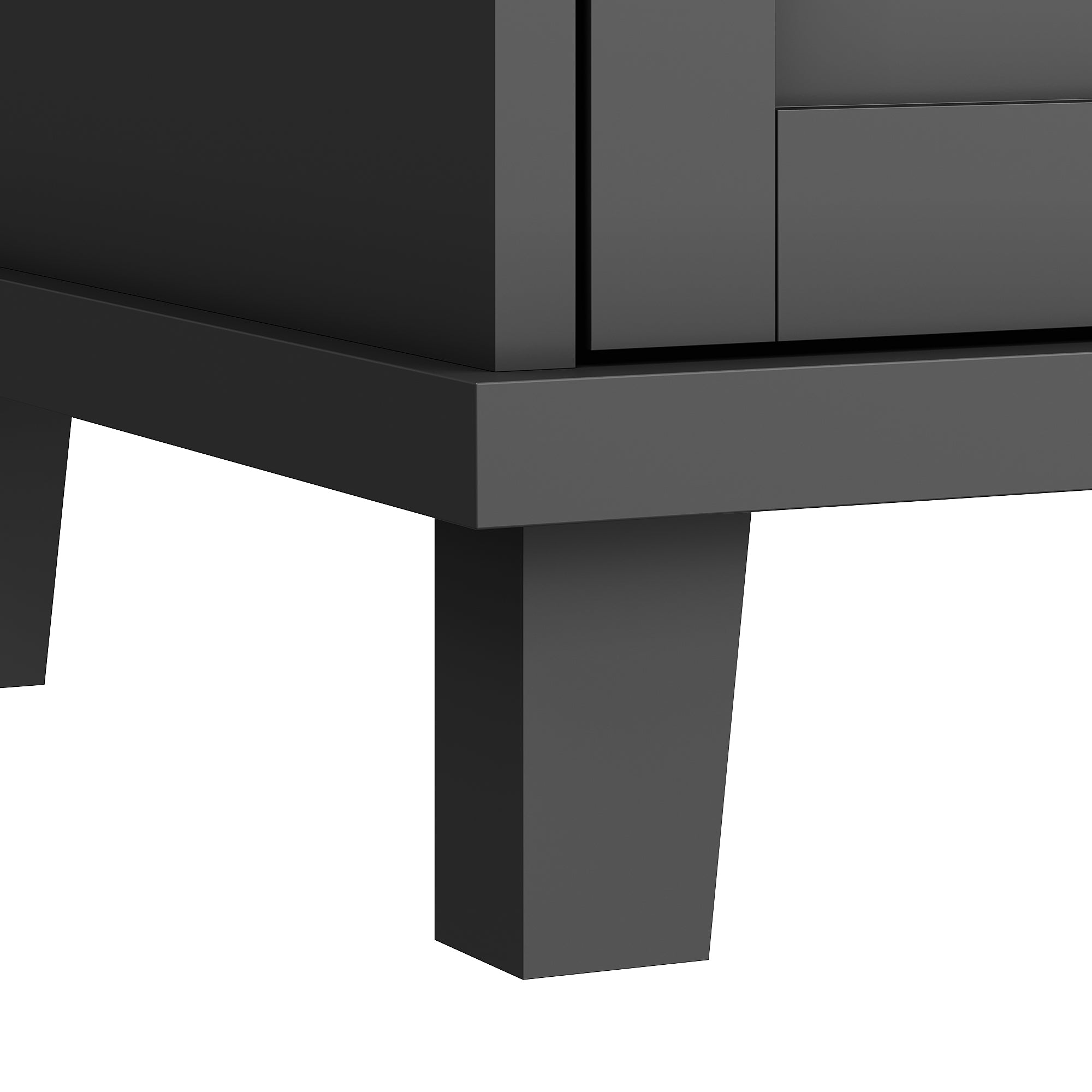 Logidon Restauratiewagen Zwart 134x46x92 cm Mobiel DualUse Design