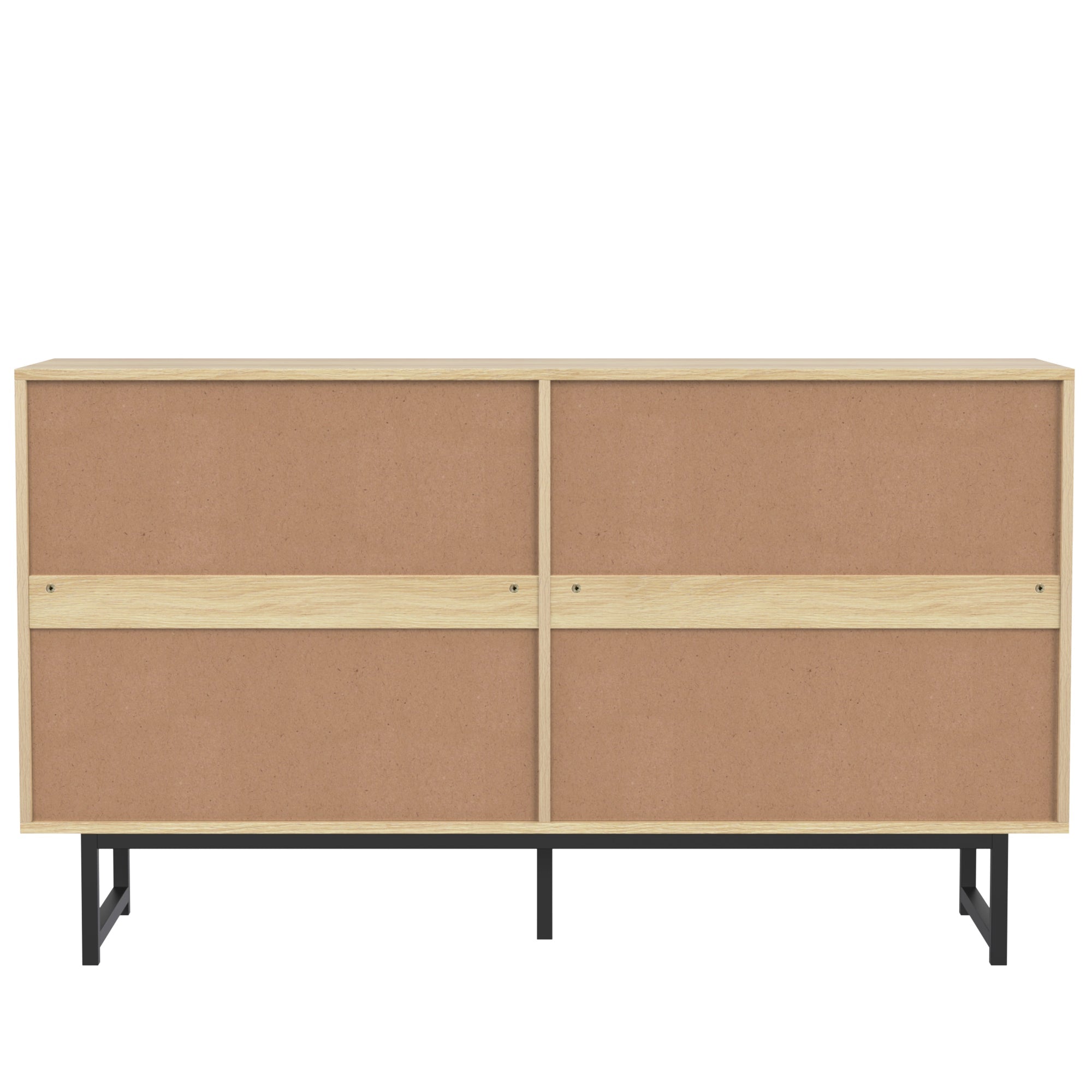 Logidon dressoir 140x39,5x80 cm met echt rattengaas 4 deuren