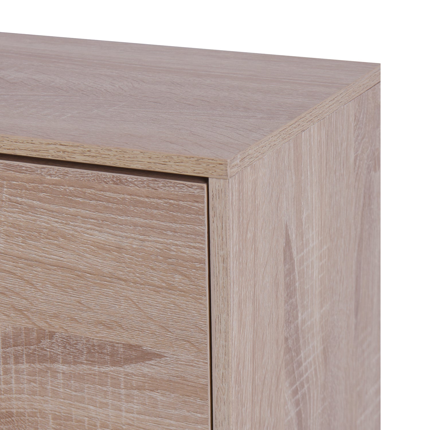 Logidon shoe cabinet oak 3 drawers wooden shoe rack entrance area