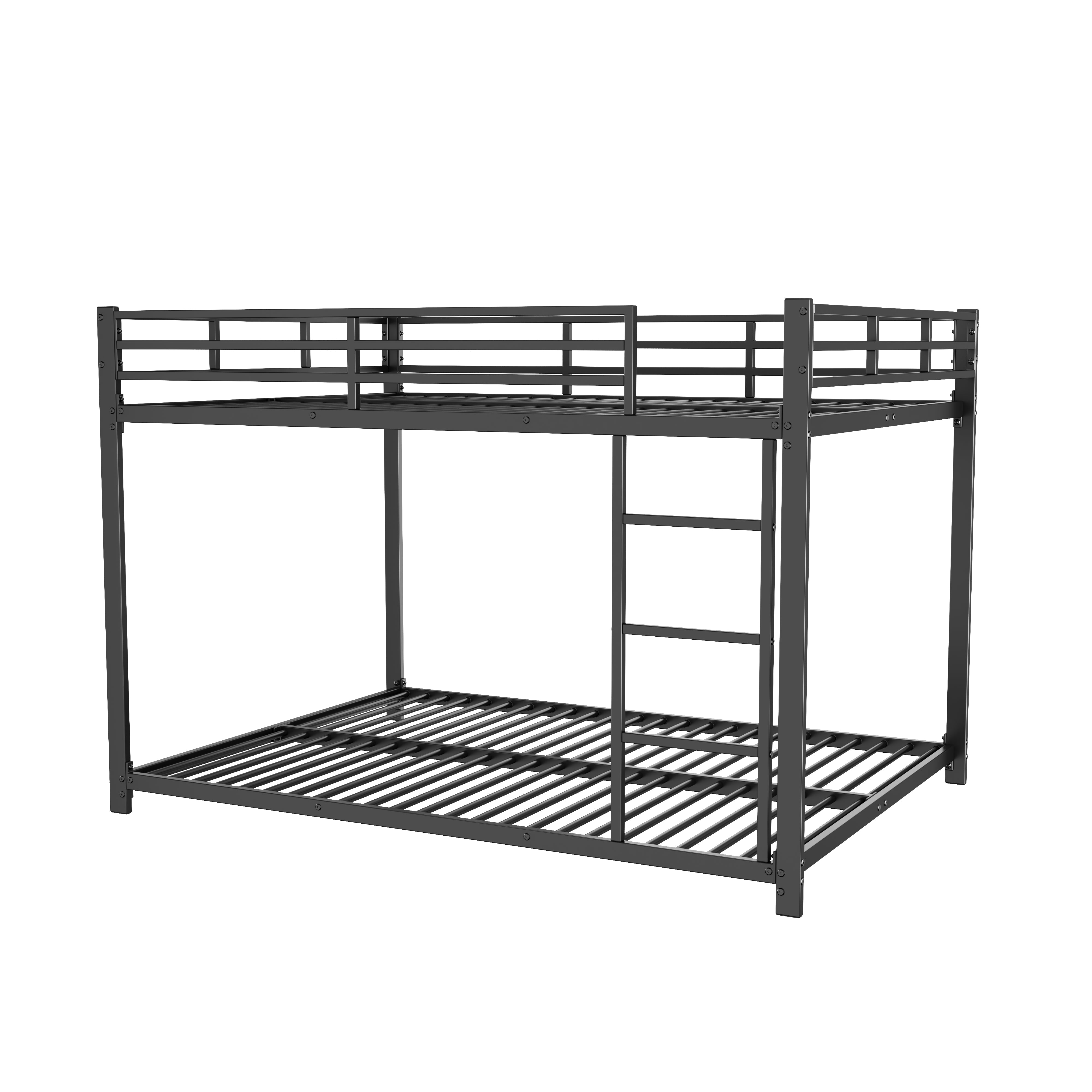Logidon stapelbed metaal zwart 140x200 klassieke vorm