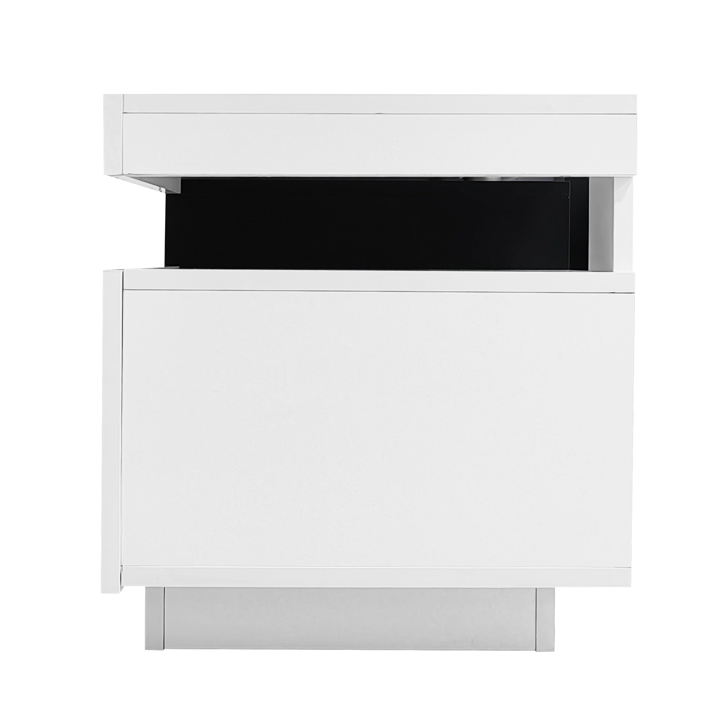 Logidon Elegant hoogglans TV-meubel wit 160x39x42cm met LED