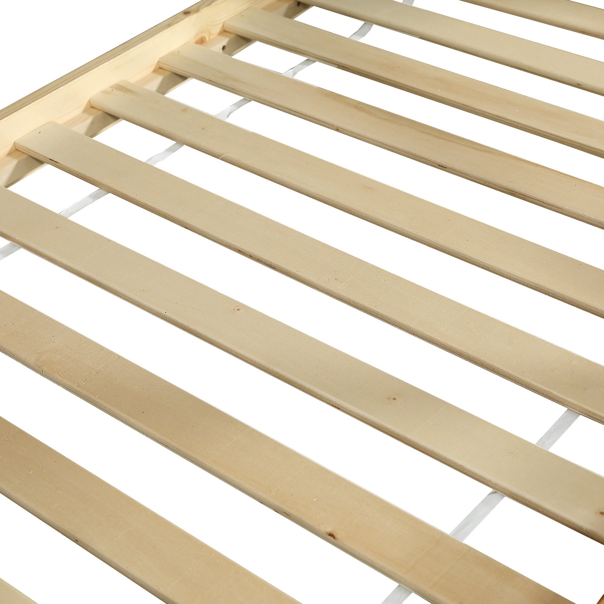 Logidon stapelbed 90x200 cm wit naturel met veiligheidsrailing