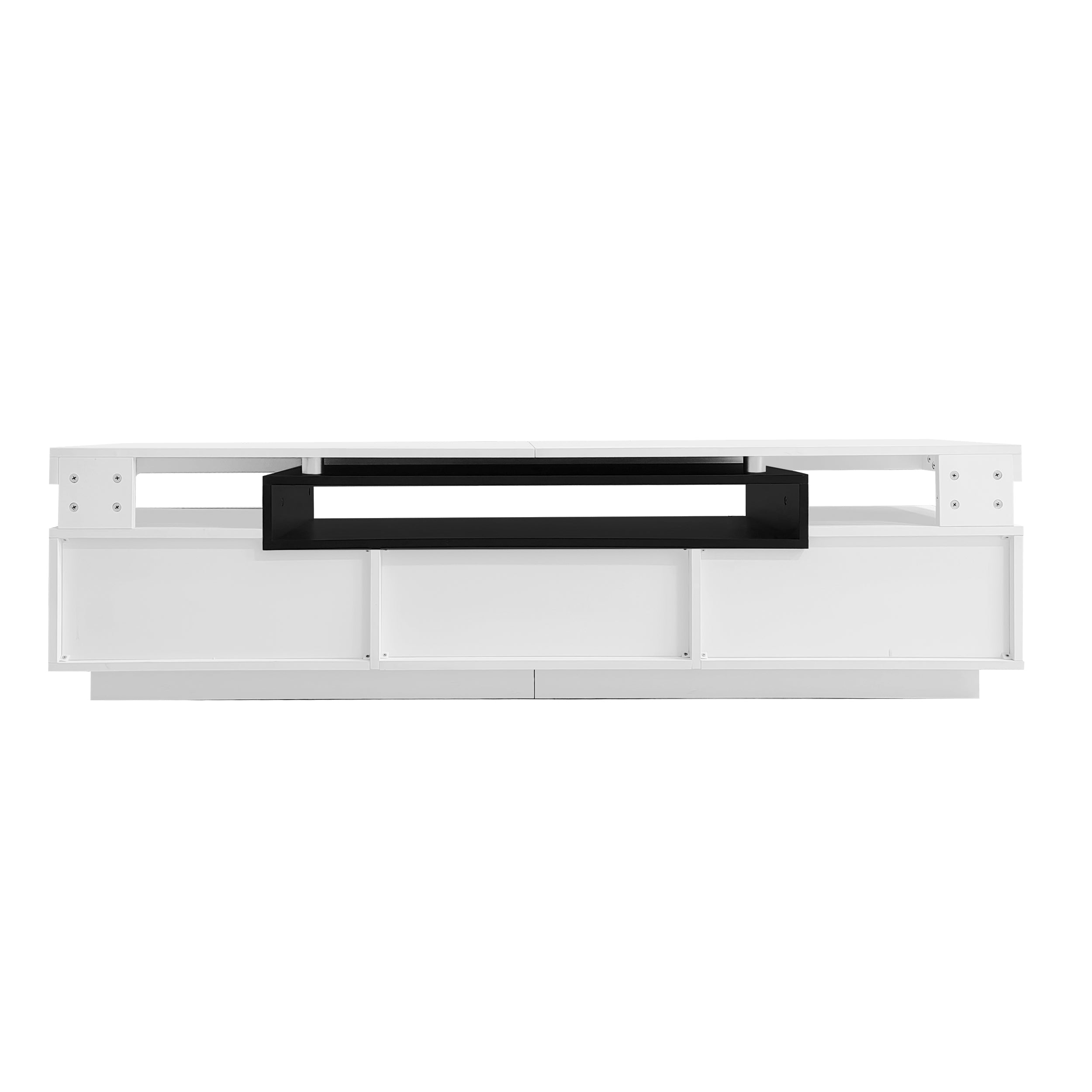 Logidon Elegant hoogglans TV-meubel wit 160x39x42cm met LED