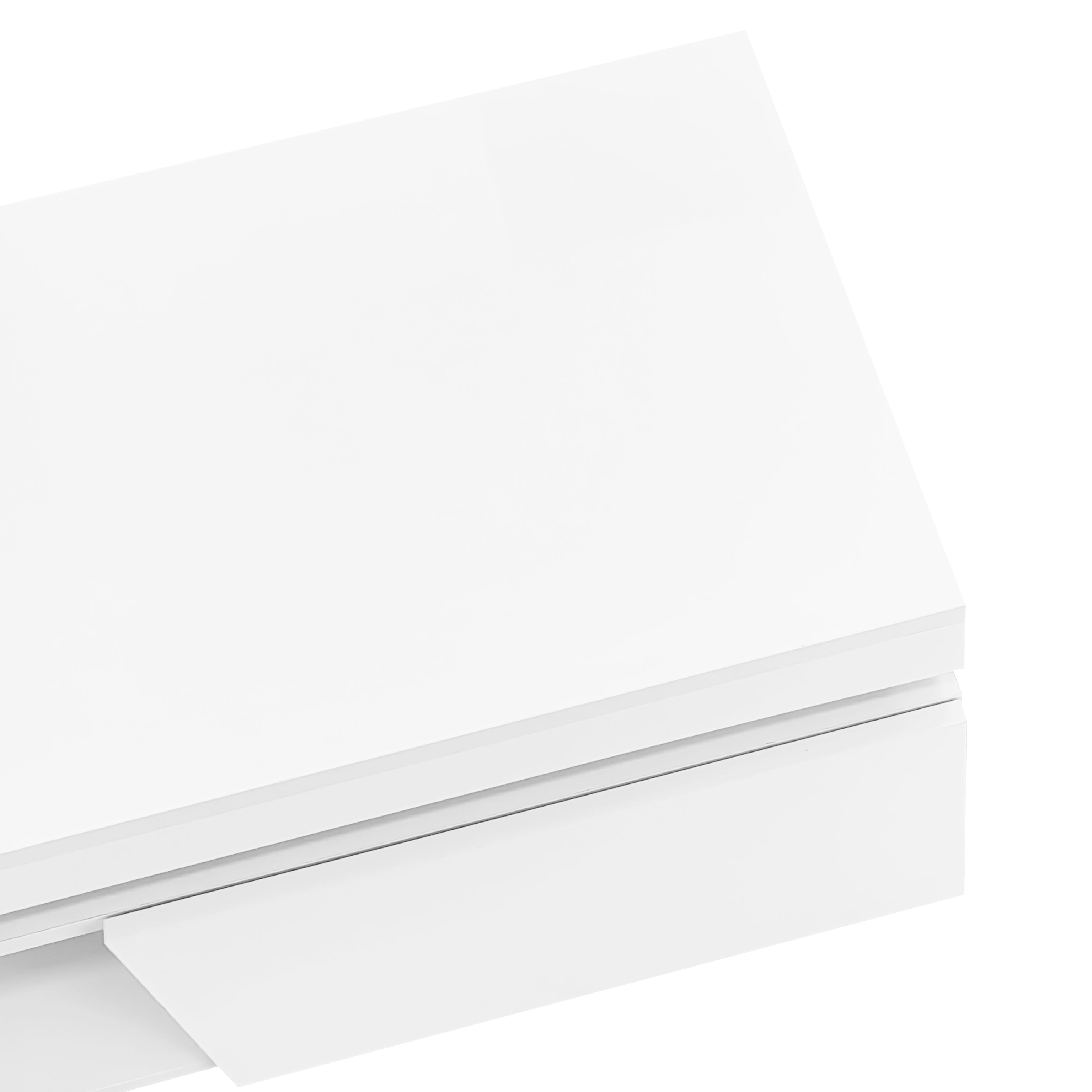 Logidon hoogglans witte salontafel met LED verlichting 100x50x40,3 cm