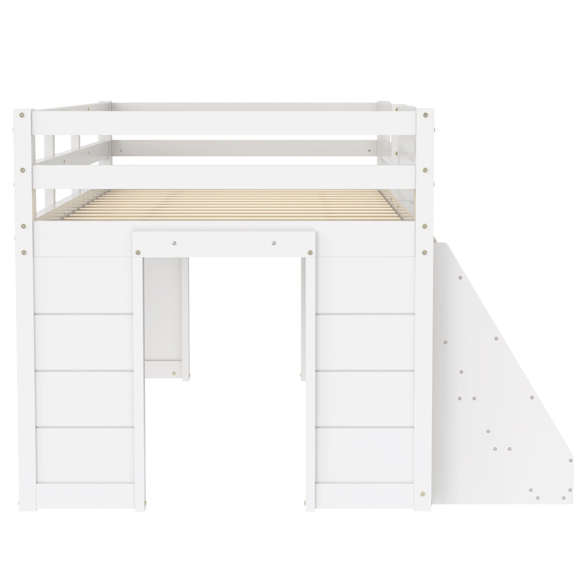 Logidon halfhoogslaper 90x200 wit met opbergplanken