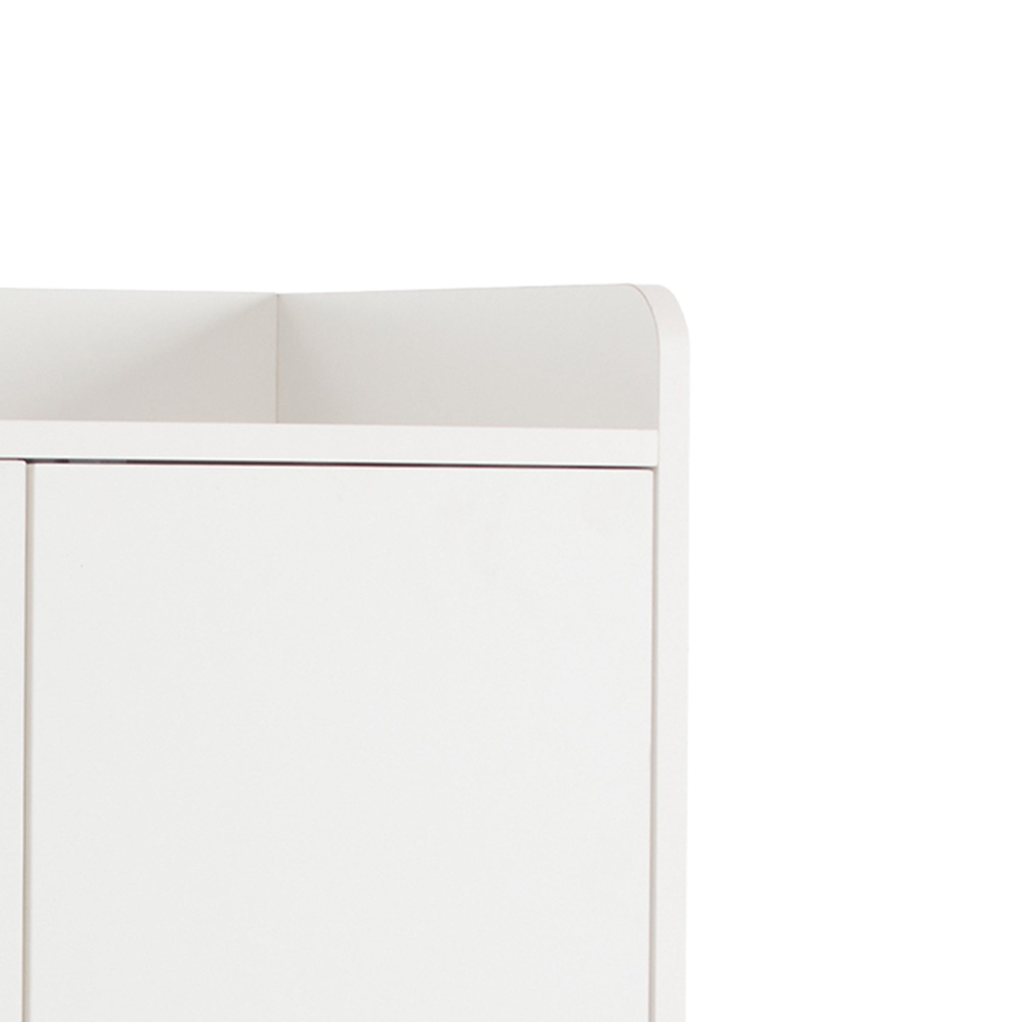 Logidon White Shoe Cabinet Chest of Drawers Adjustable Shelves 90x99x35 cm