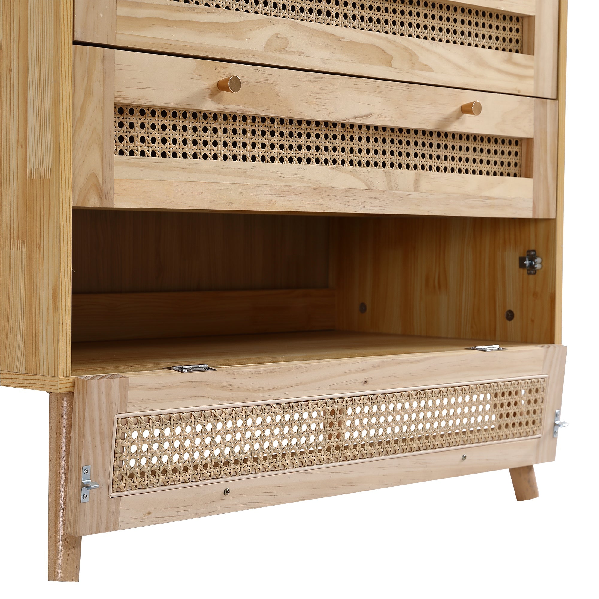 Logidon Classic ladekast met 3 lades en rotan ladeblad
