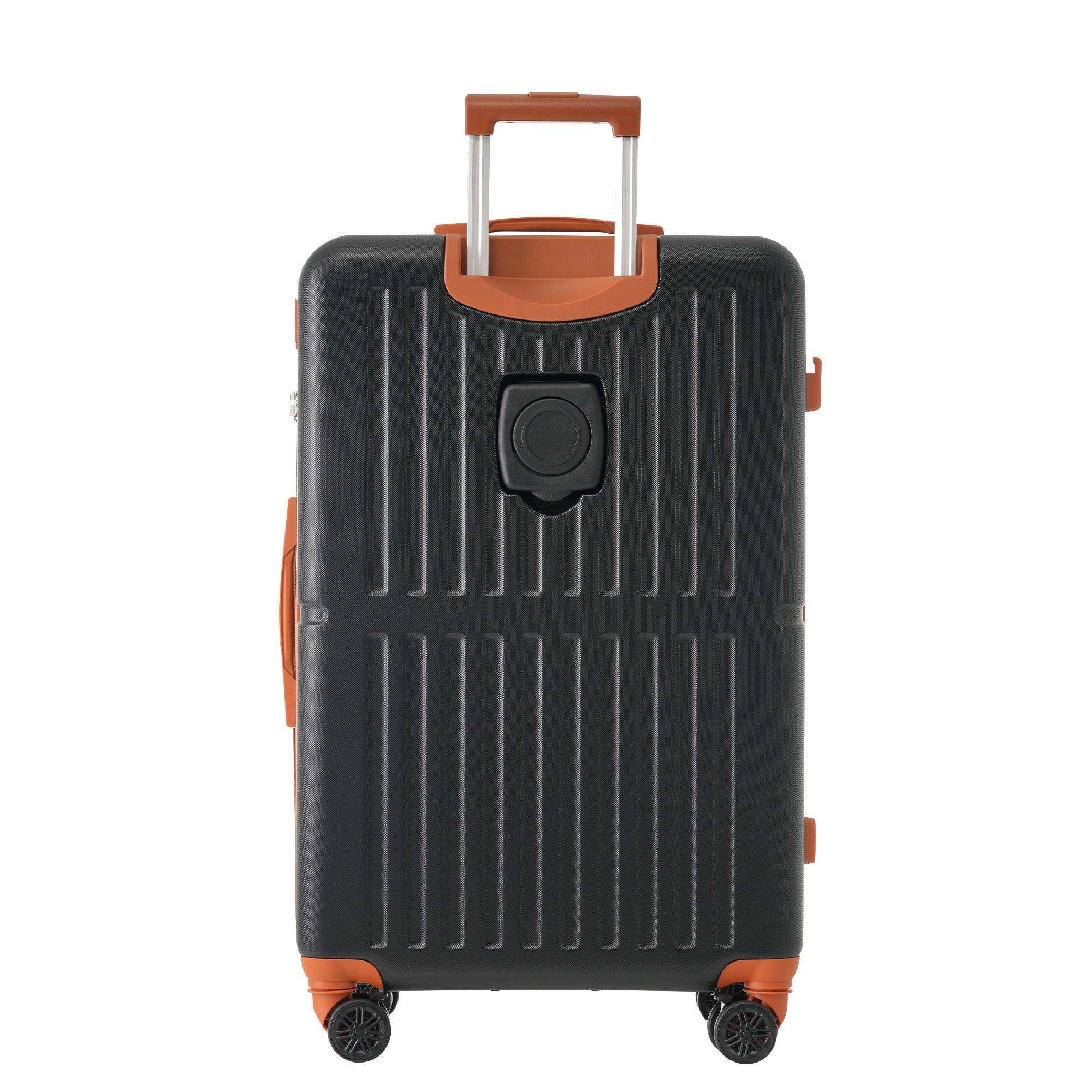 Logidon kofferset M L XL zwart bruin USB poort TSA slot 4 wielen