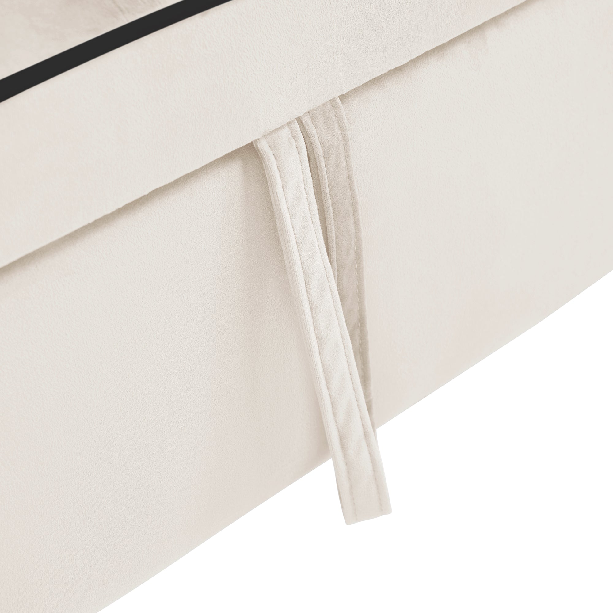 Logidon beige 3-in-1 uittrekbare slaapbank met bekerhouders