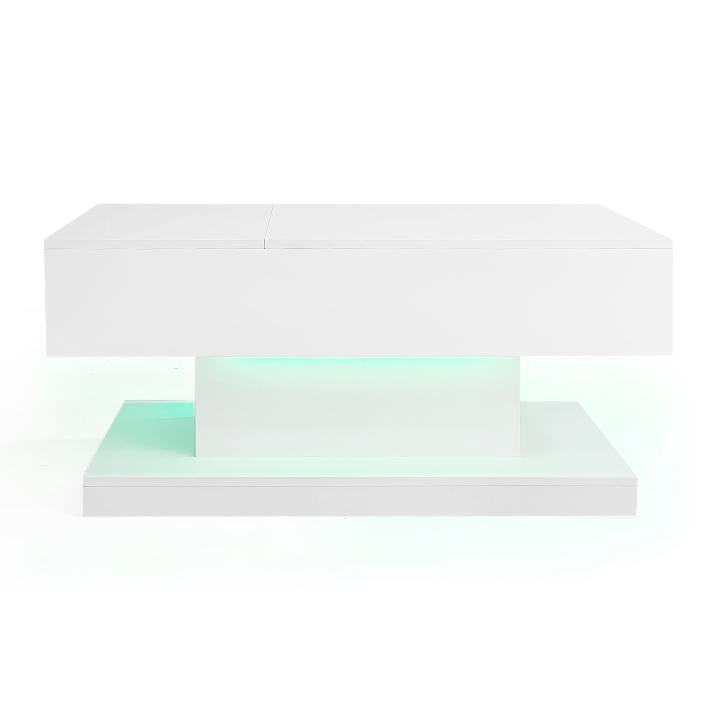 Logidon witte heftafel 100x50x45 met LED verlichting hydraulisch