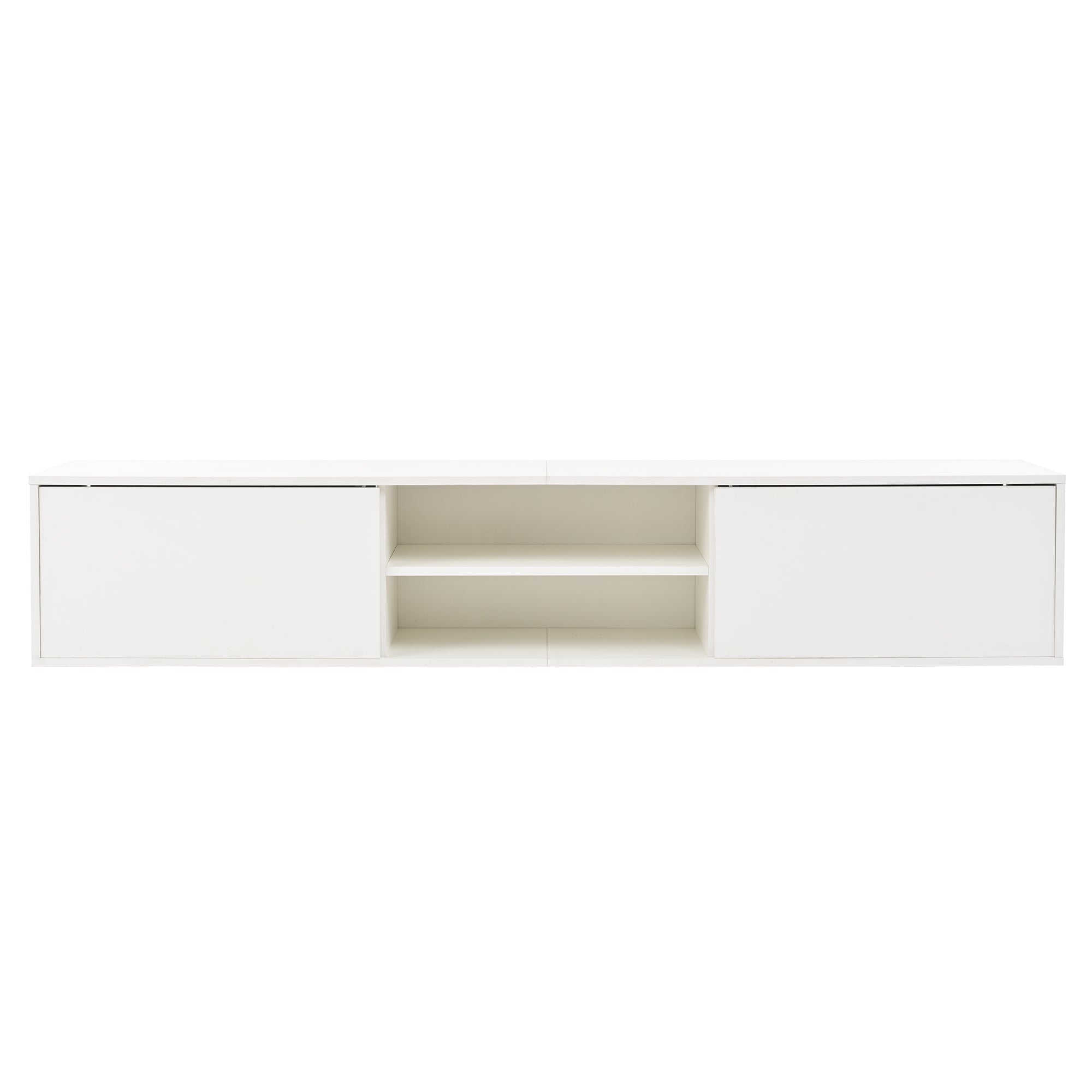 Logidon TV wandmeubel wit 180x35x33,5 cm compleet 4 delen