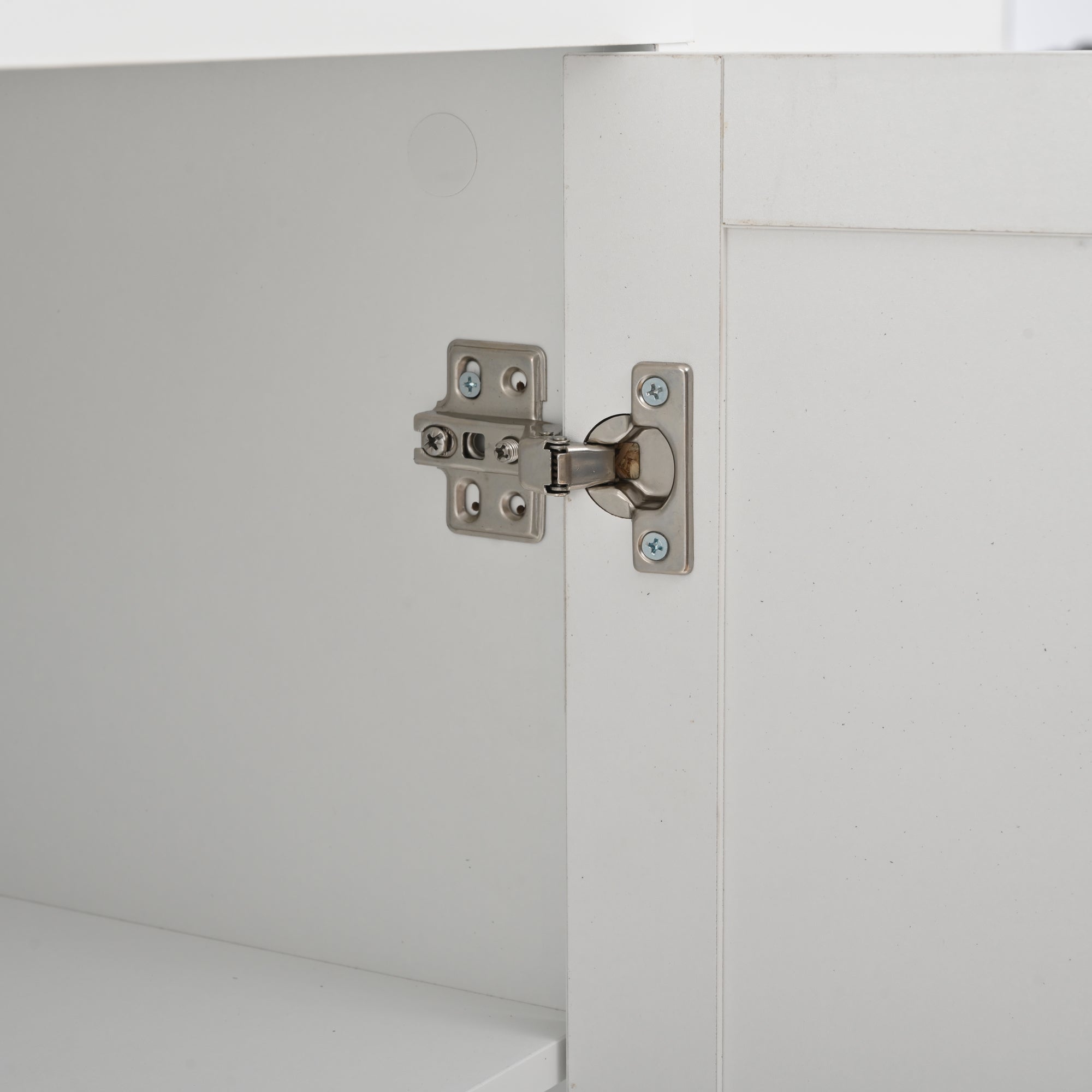 Logidon corner cabinet white 104x35x155 cm display cabinet 3 doors 2 drawers