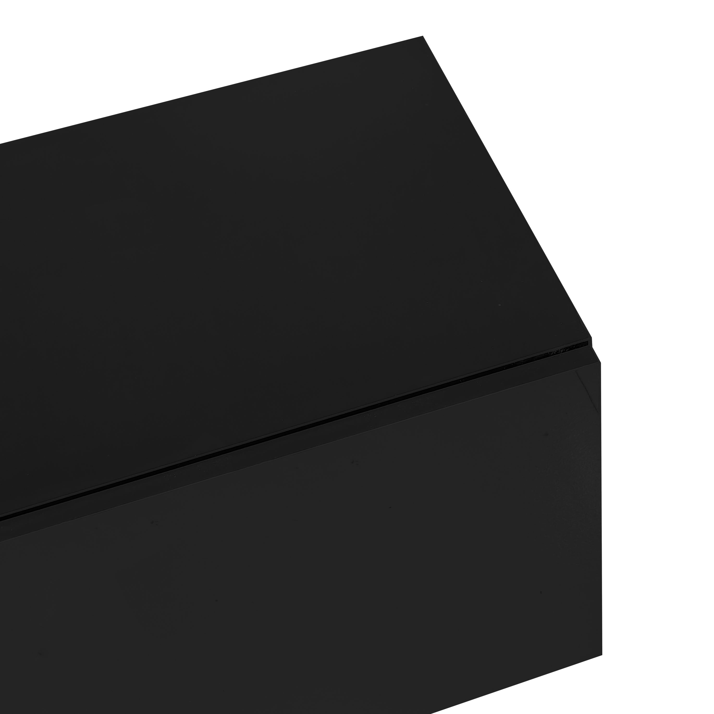 Logidon high-gloss TV cabinet 170 cm black-gold, 4 doors, modern