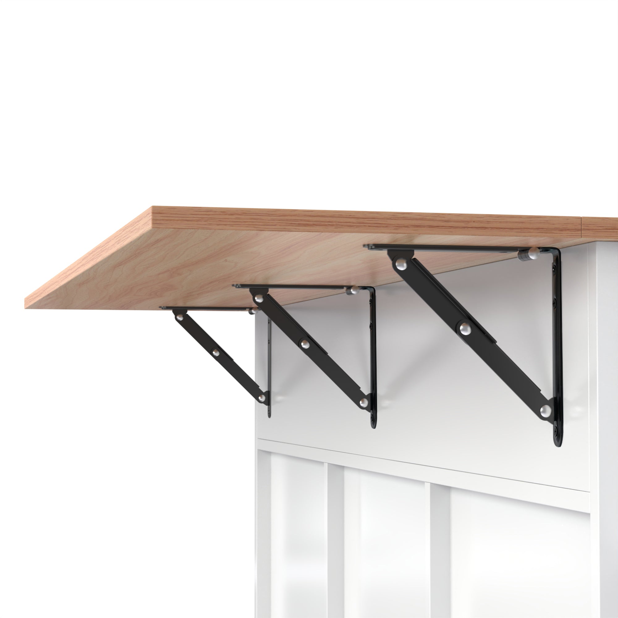 Logidon keukeneiland 129x46 cm met opklapbaar tafelblad, 5 wielen, wit