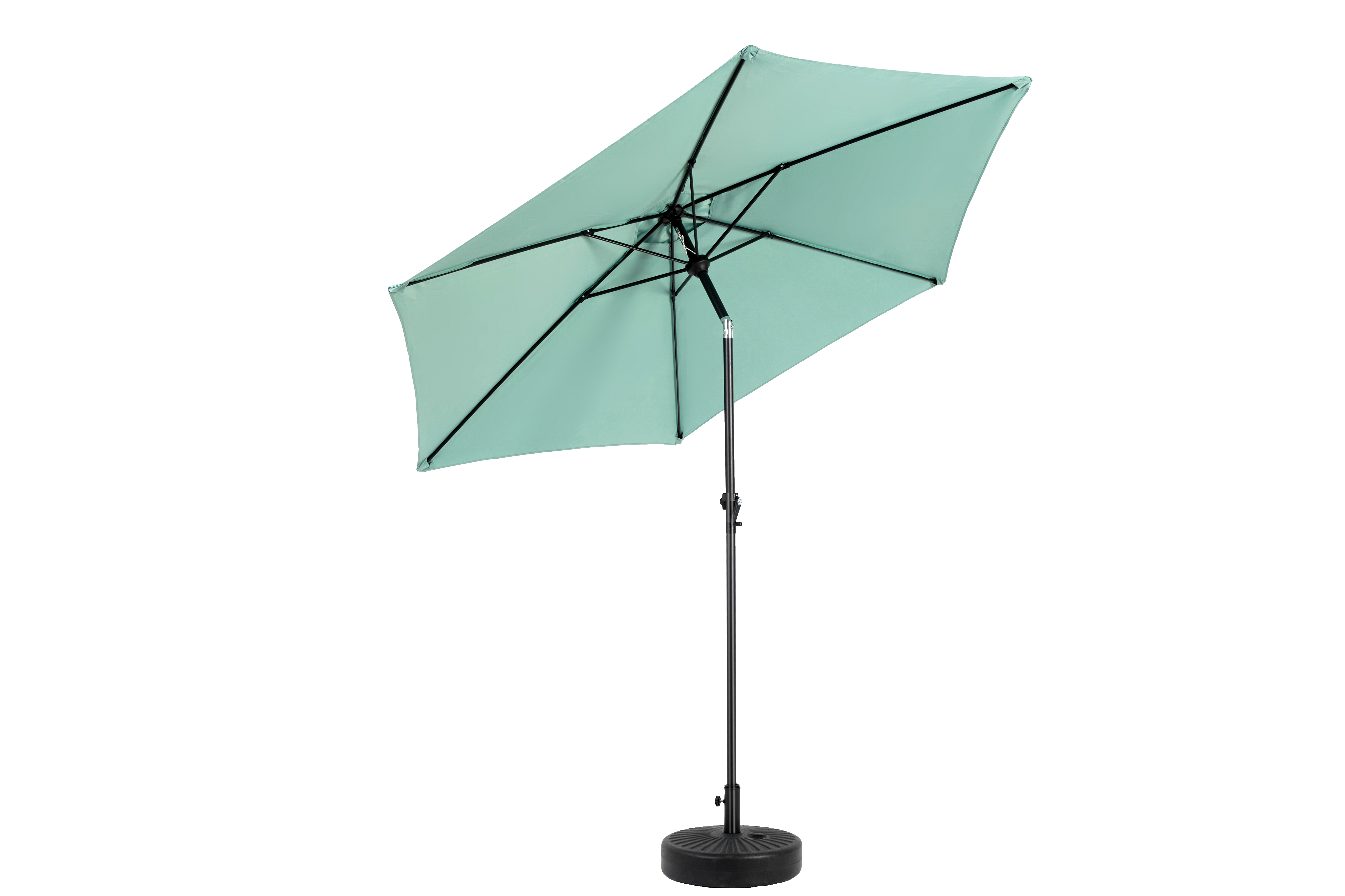 Logidon dubbelzijdige rechthoekige paraplu 270 cm groene slinger