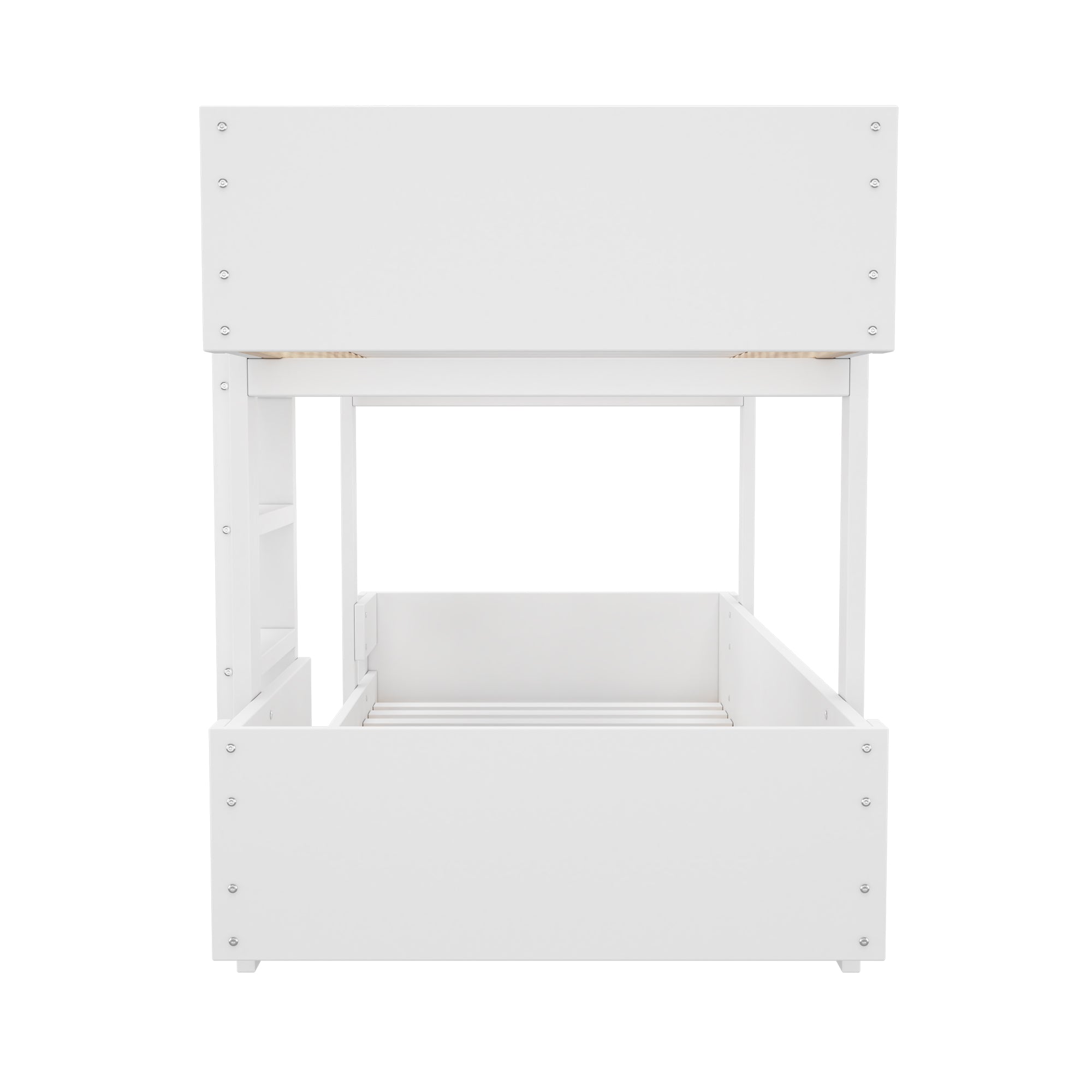 Logidon Kinderstapelbed met trap Wit 90x200cm