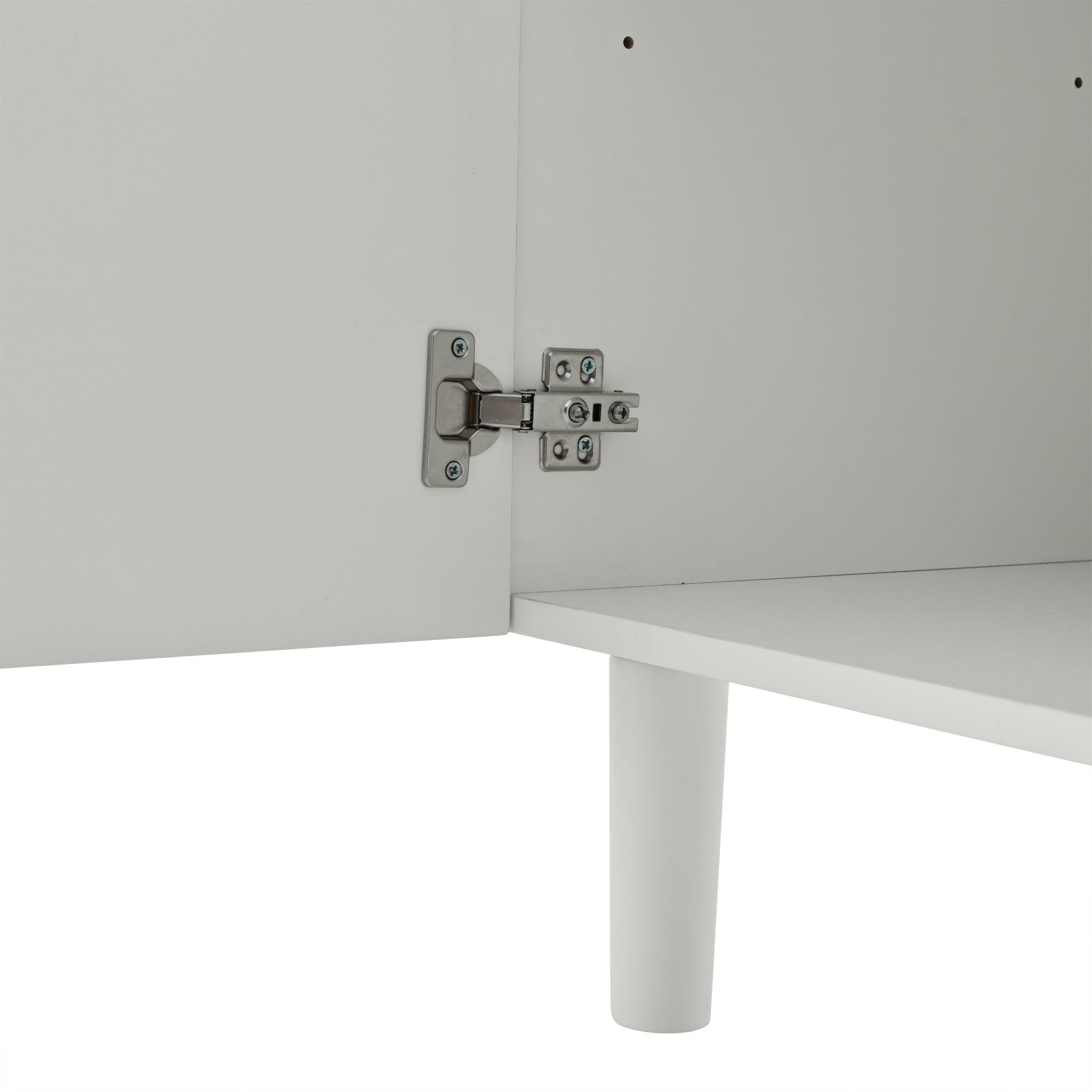Logidon Dressoir 120x38,5x79 cm Wit MDF met 3 deuren