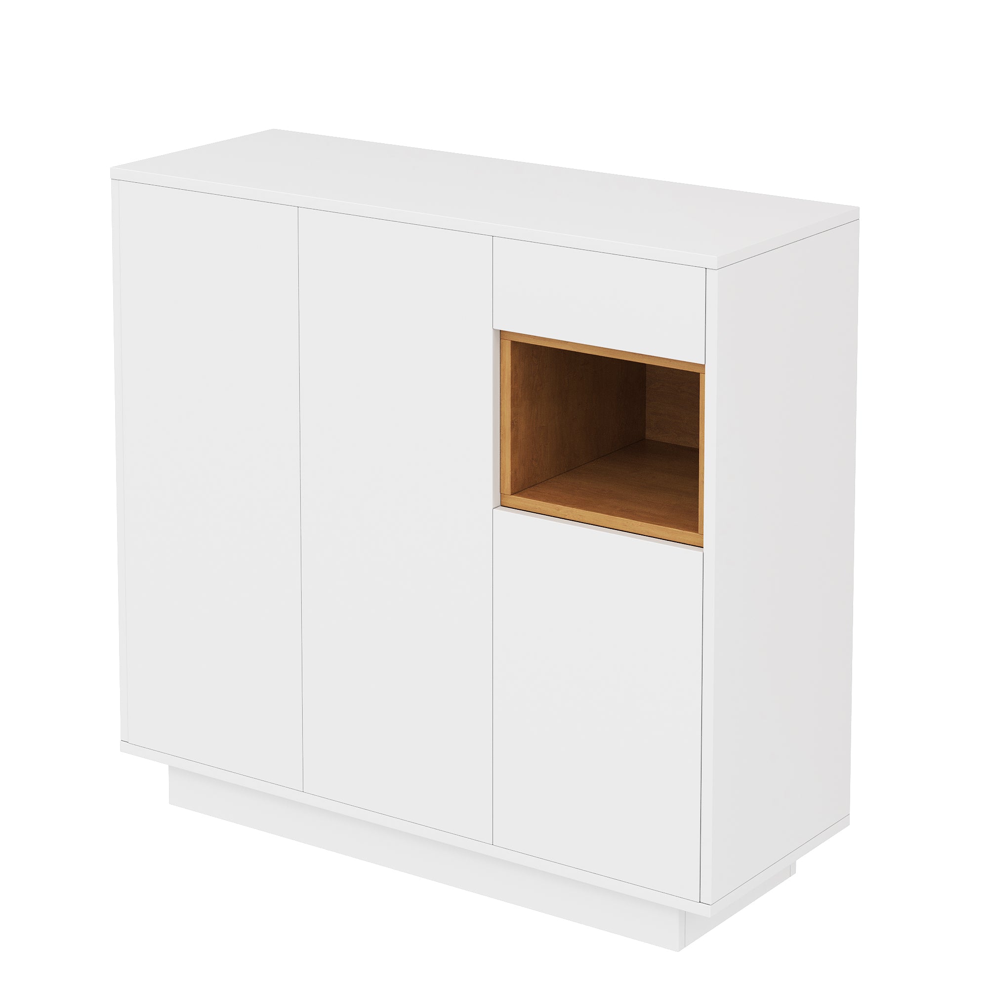 Logidon schoenenkast wit LED verlichting verstelbare planken 105x39,5x100,5 cm