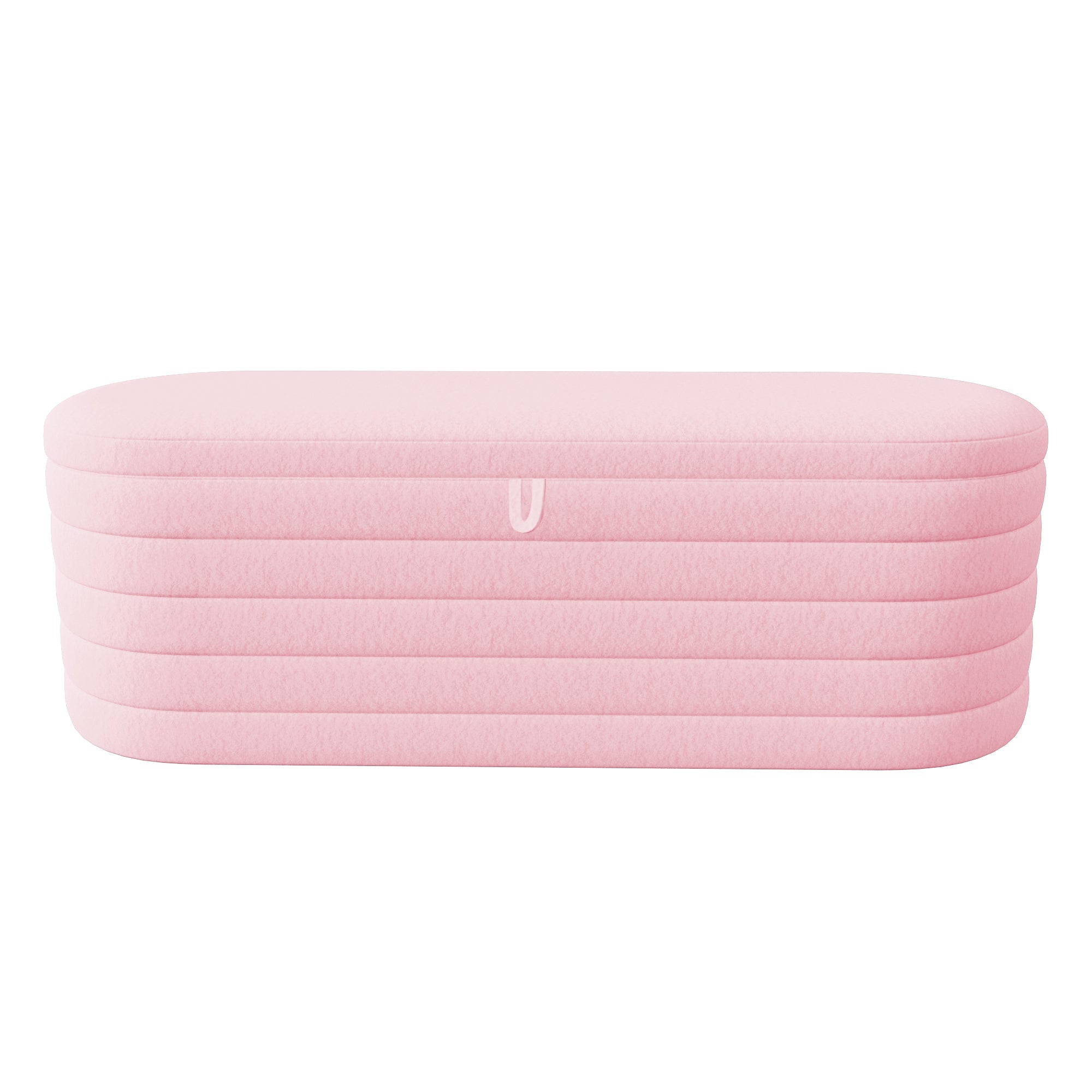 Logidon slaapbank en voetenbank 120x40 cm roze met opbergruimte