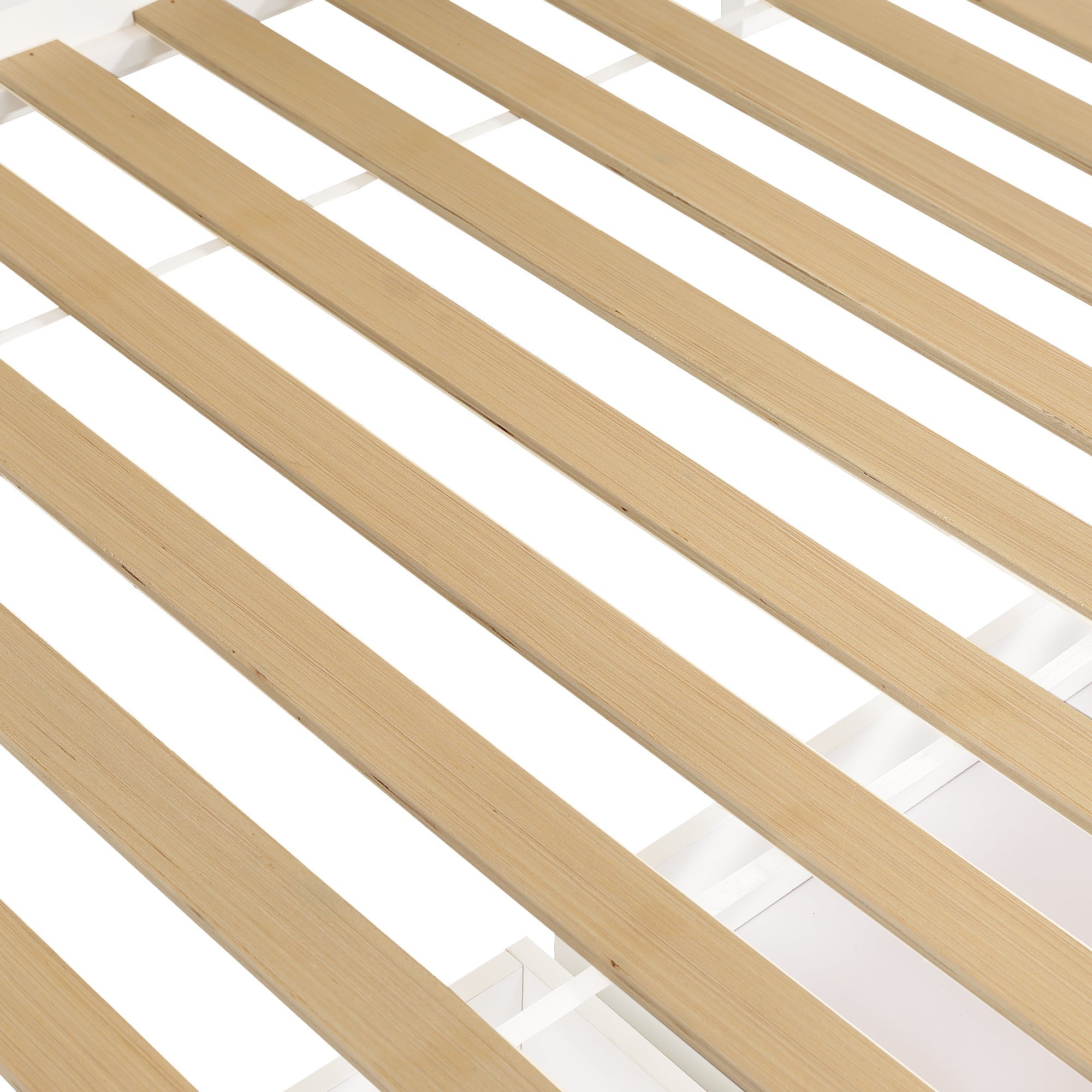 Logidon stapelbed wit naturel 90x200cm en 120x200cm twee lades
