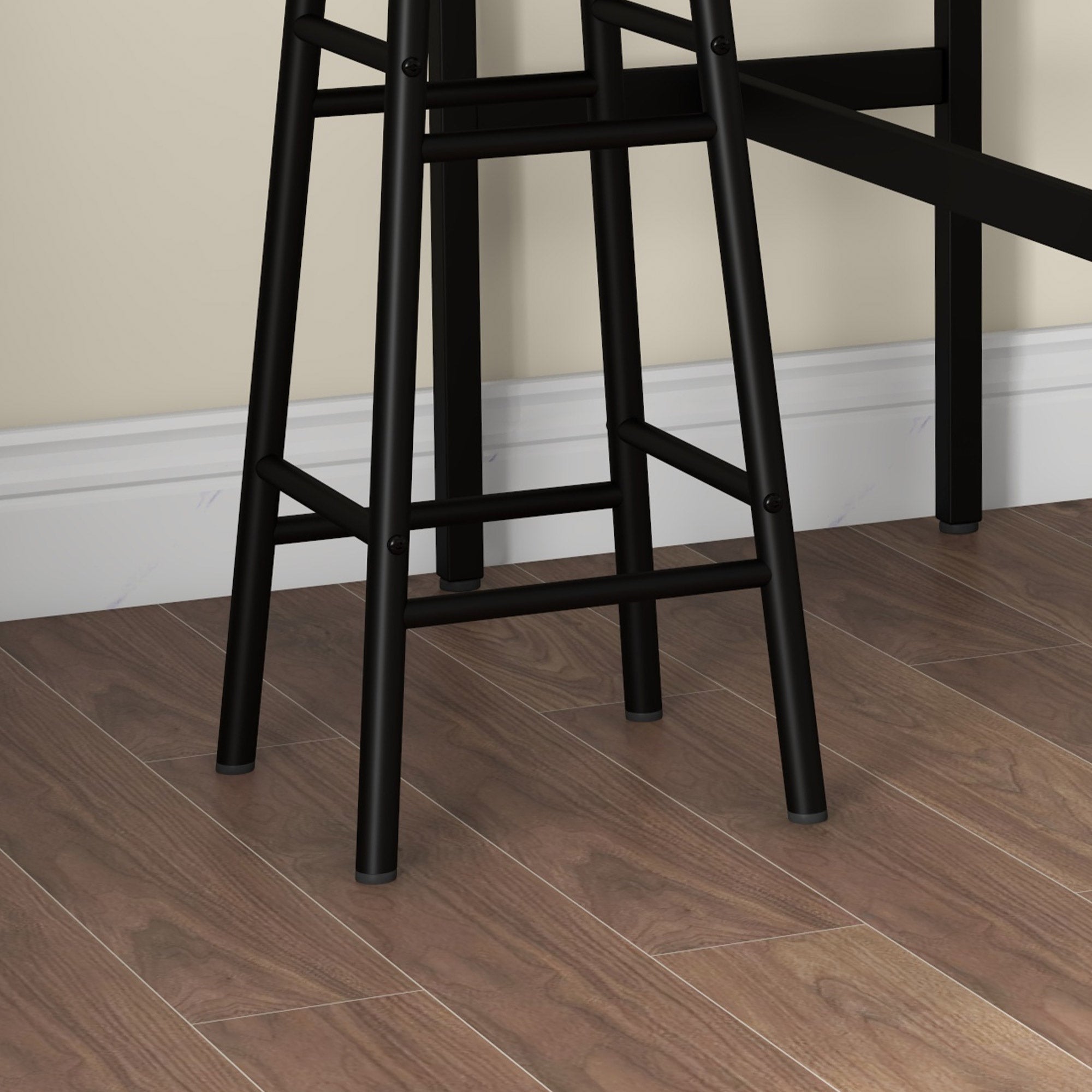 Logidon bar table set 3-piece industrial design brown MDF 105 cm