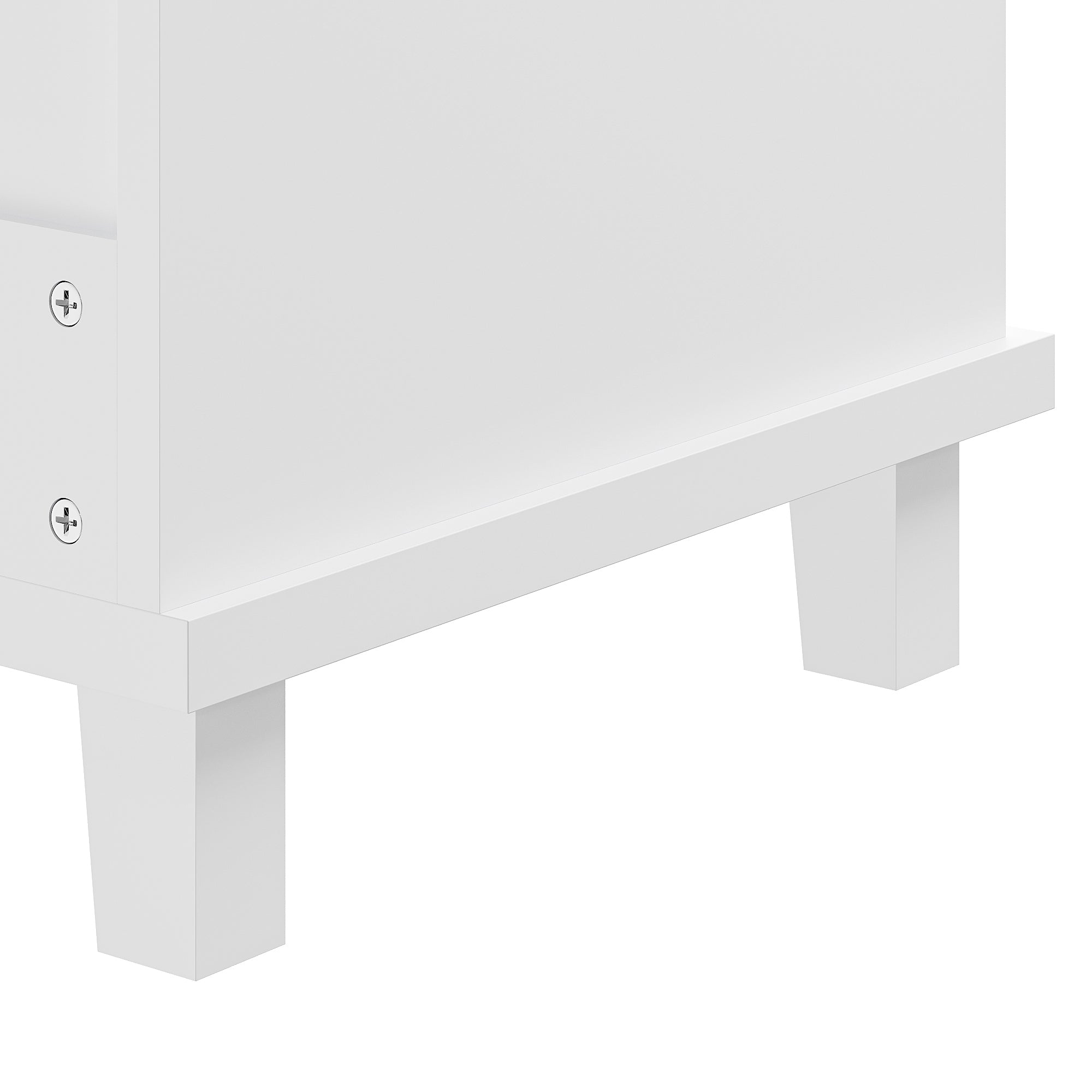 Logidon eettafelwagen 134x46x92 moderne witte keukenwagen voor tweeërlei gebruik
