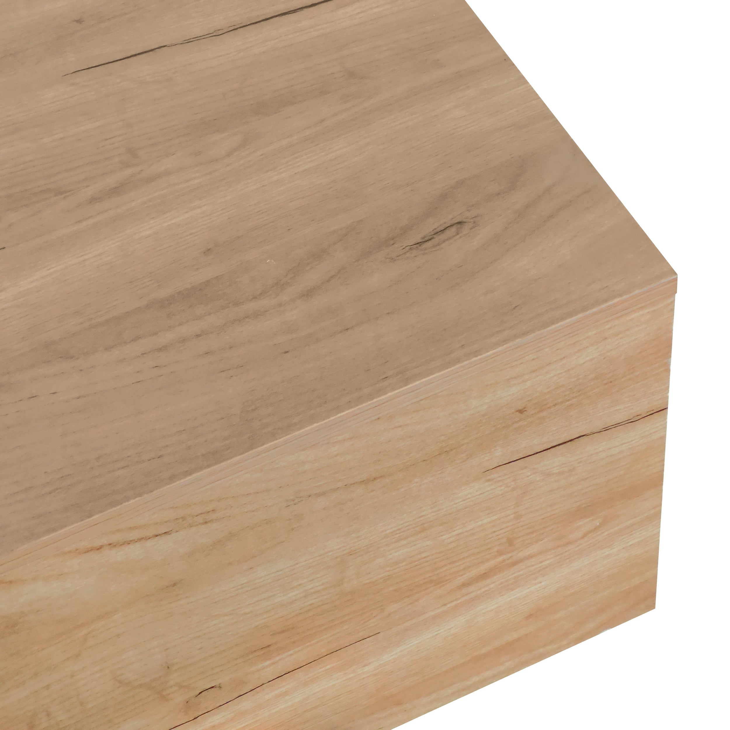 Logidon Uitschuifbare salontafel 120x50 natuurlijke lades kleurblokstructuur