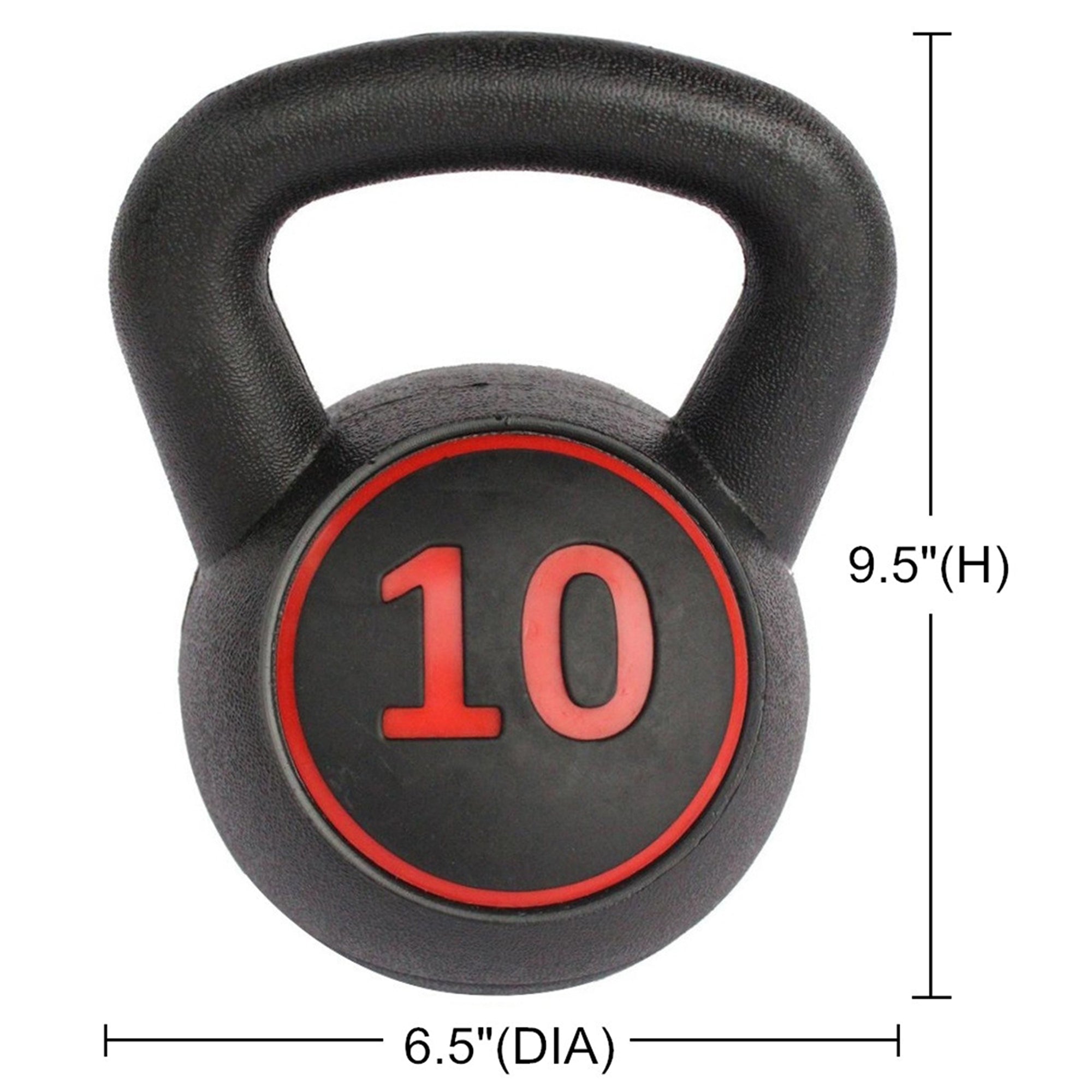 Logidon Kettlebell Set 5 10 15 LB with non-slip handle for home