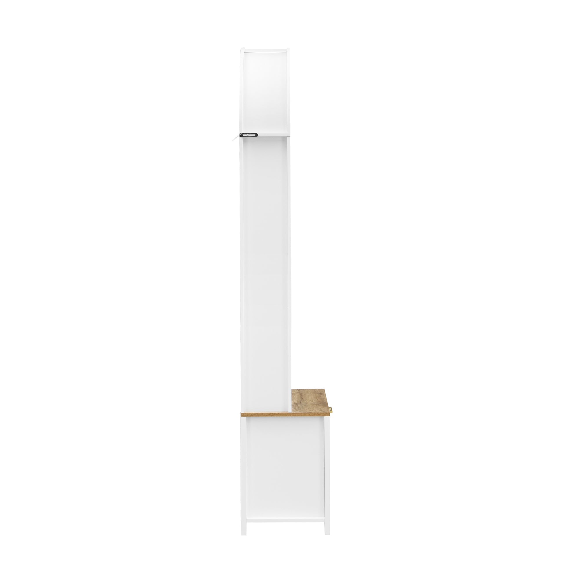 Logidon kledingkast wit MDF met schoenenrek en plank