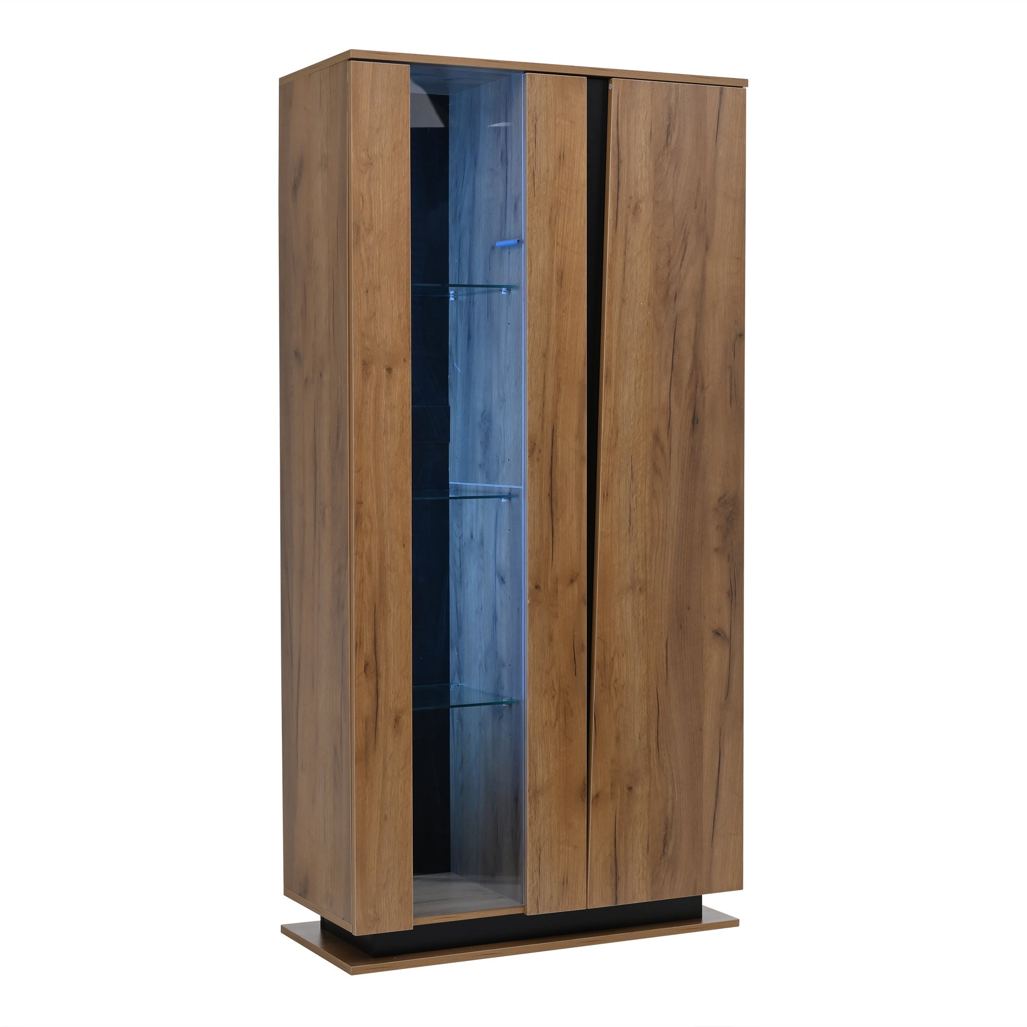 Logidon vitrinekast 80x35x160 cm met acryl deuren en 8 planken