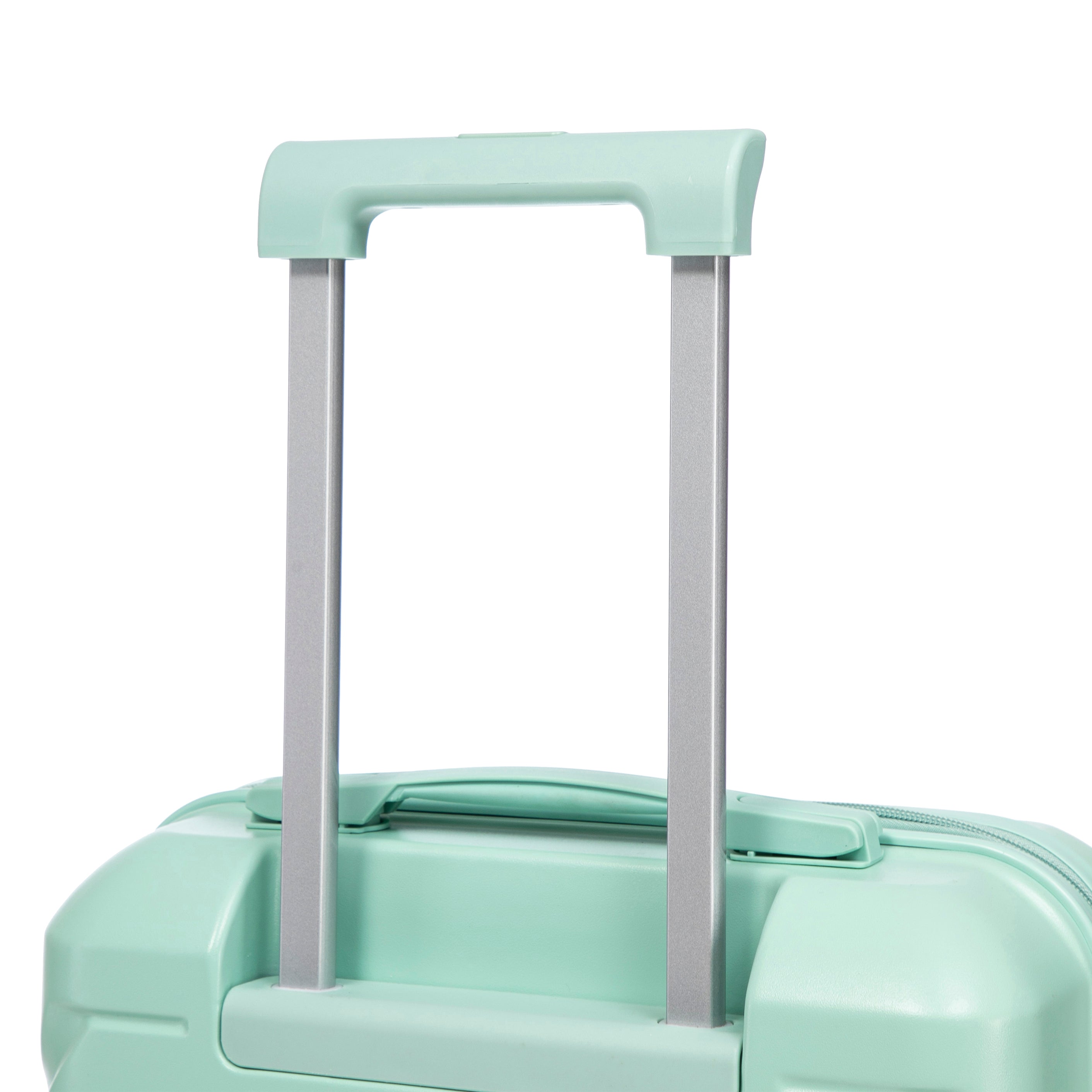 Logidon 14 en 19 inch ABS spinner kofferset mintgroen 2-delig