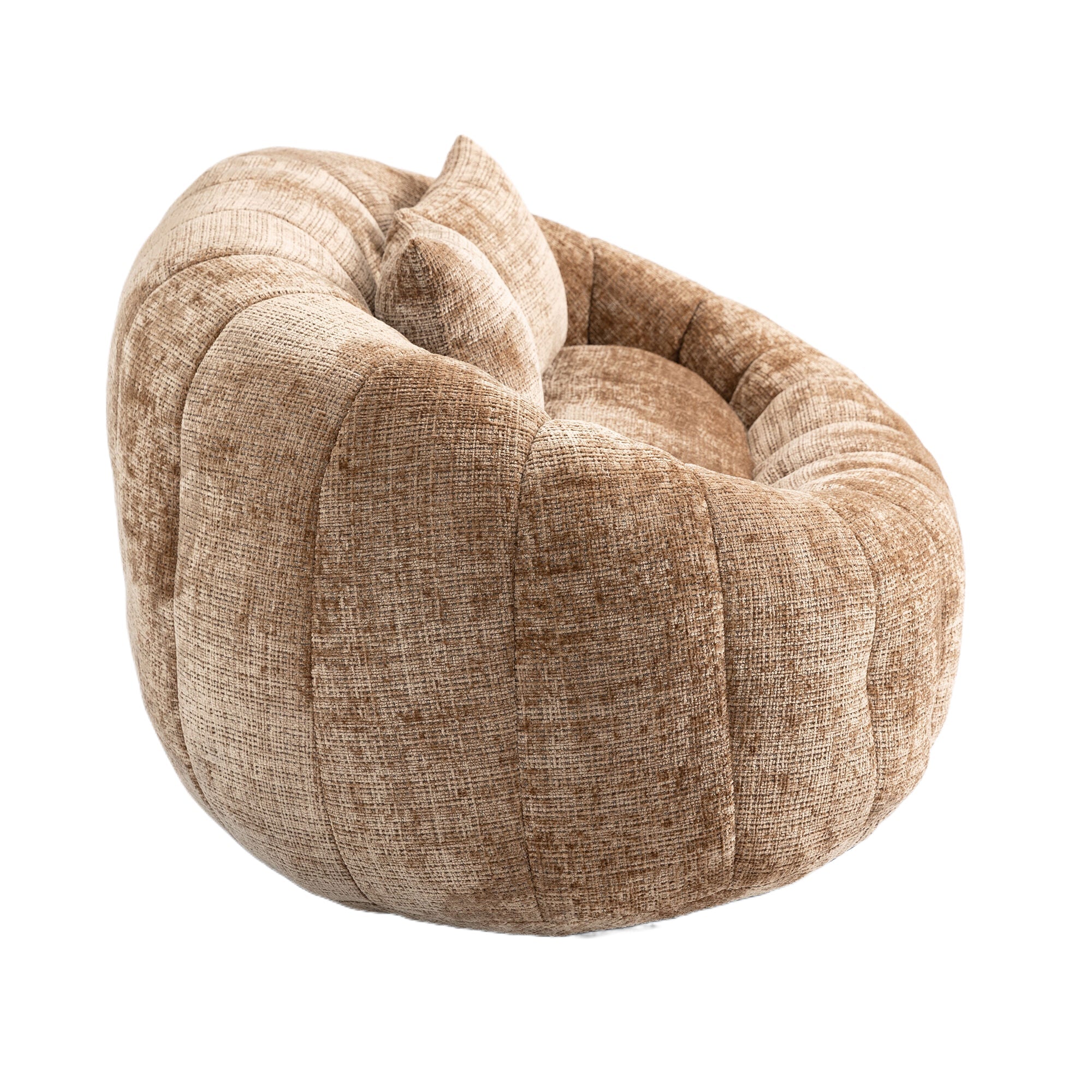 Logidon Zitzakbank Luxe Chenille Koffie Lounge Stoel