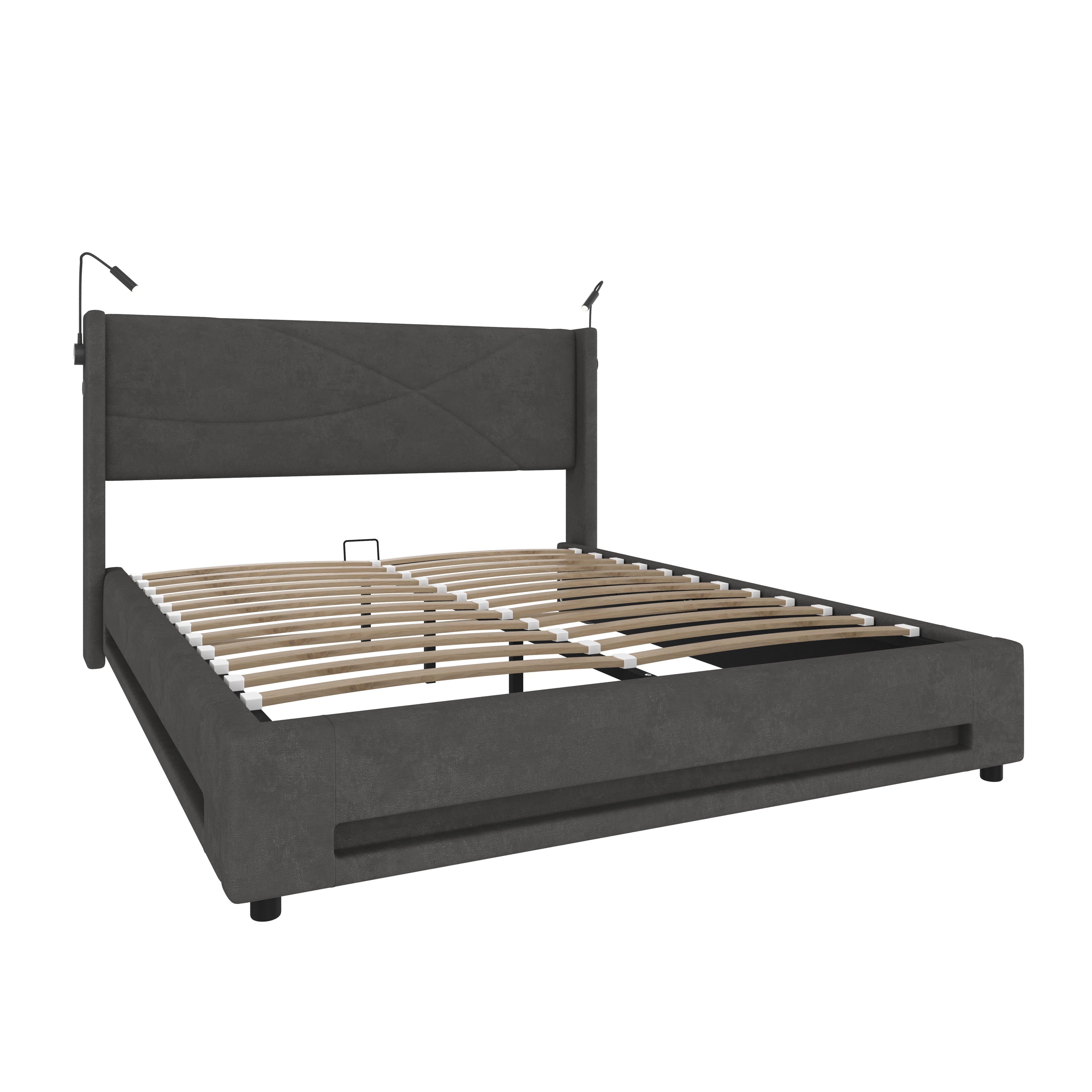 Logidon bedframe 160x200 cm met hydraulische opbergruimte