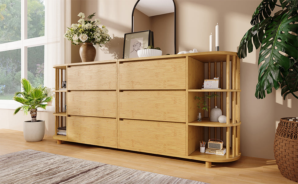 Logidon ladekast 160 cm eiken - Romeins design, 6 laden