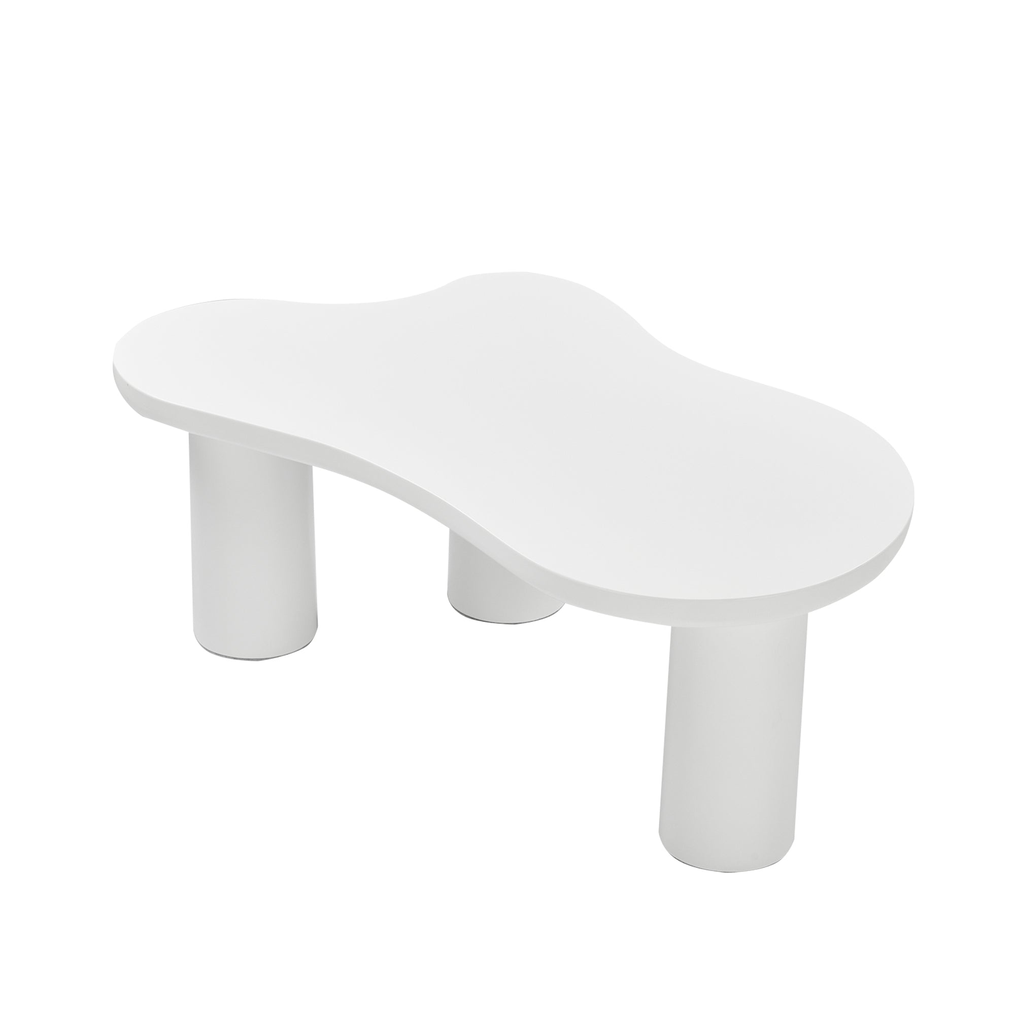 Logidon Wolkvorm salontafel wit MDF blad 107x66 cm