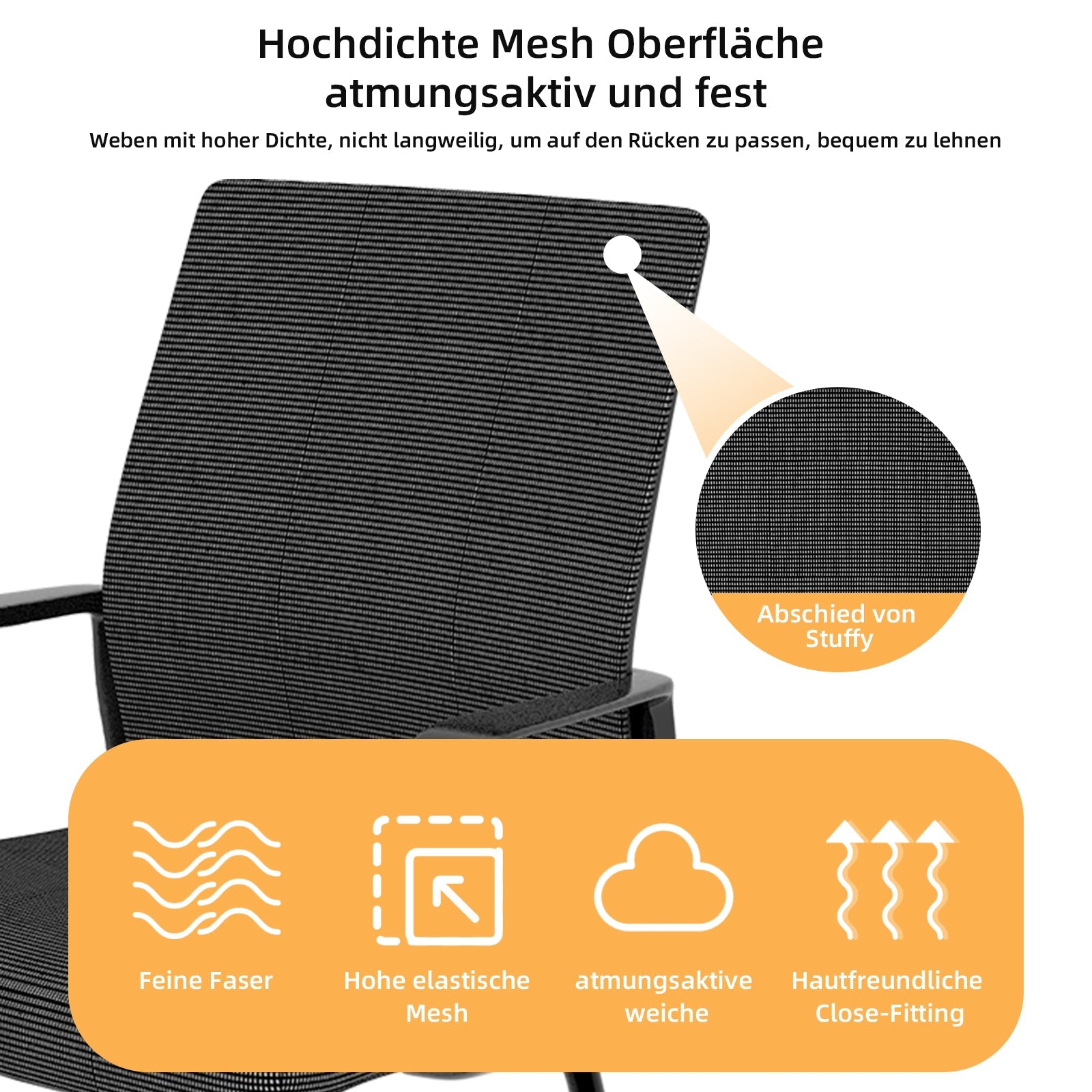 Logidon Minimalistische Bureaustoel Metalen Frame Mesh Rug Zwart