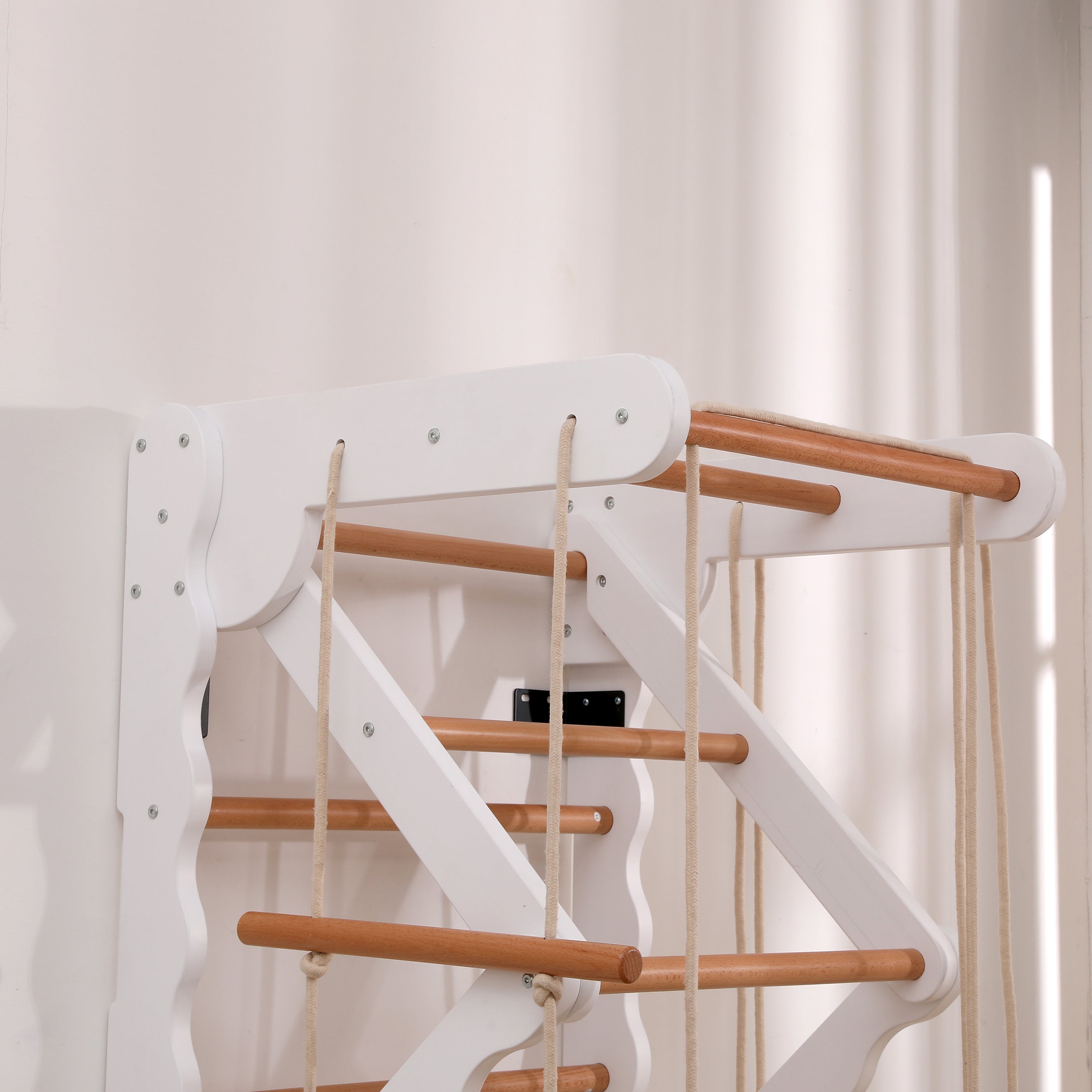 Logidon 6-in-1 multifunctioneel speeltoestel naturel beuken interieur