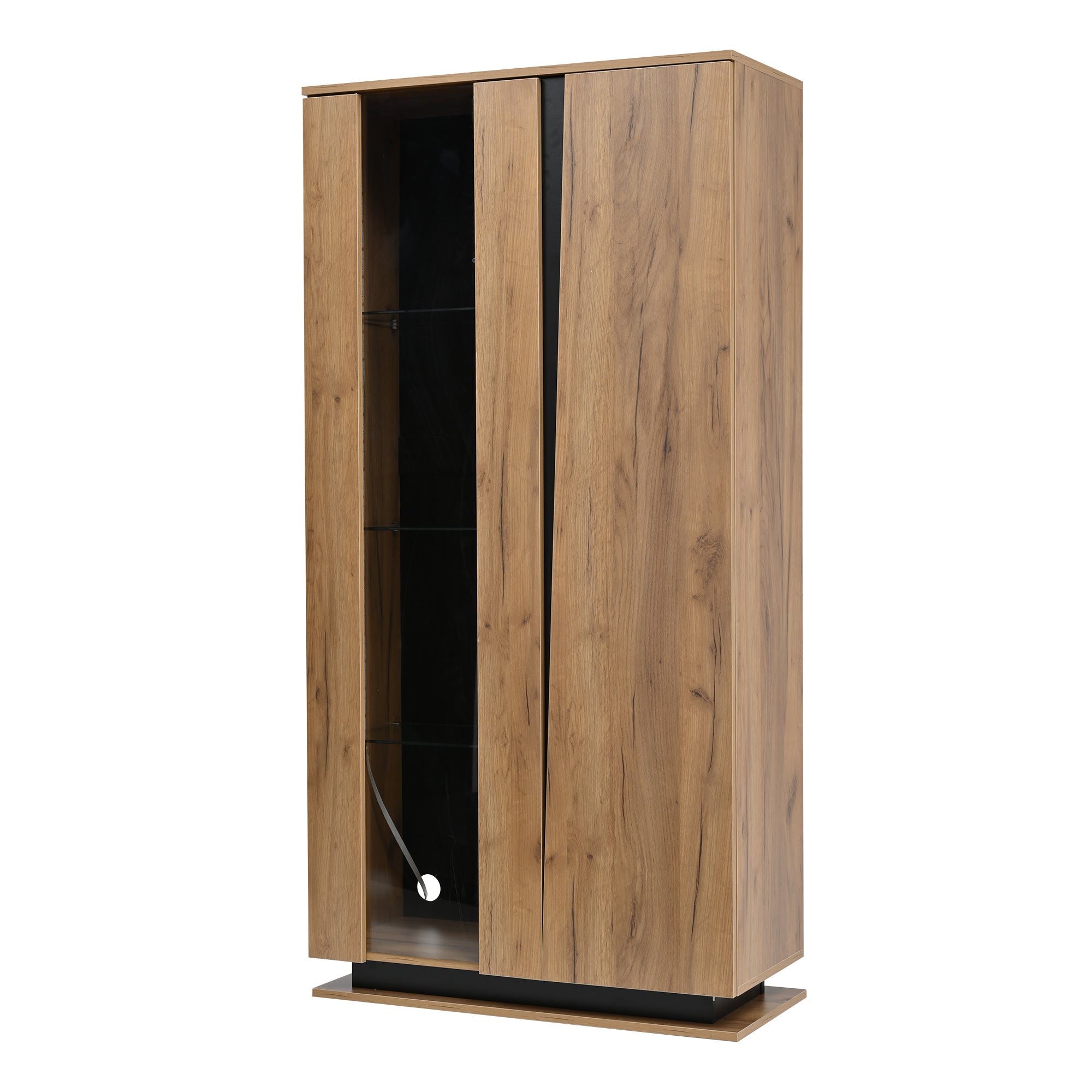 Logidon vitrinekast 80x35x160 cm met acryl deuren en 8 planken