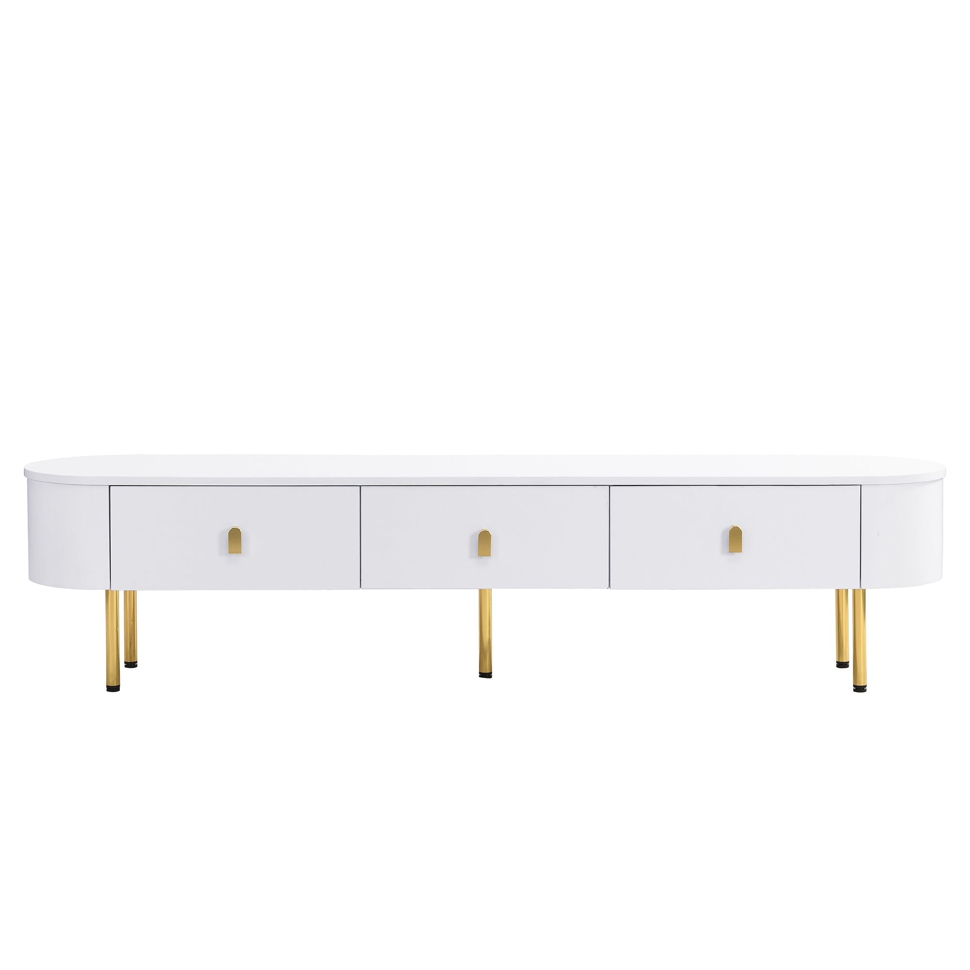Logidon luxe tv-meubelset wit met lades en salontafel
