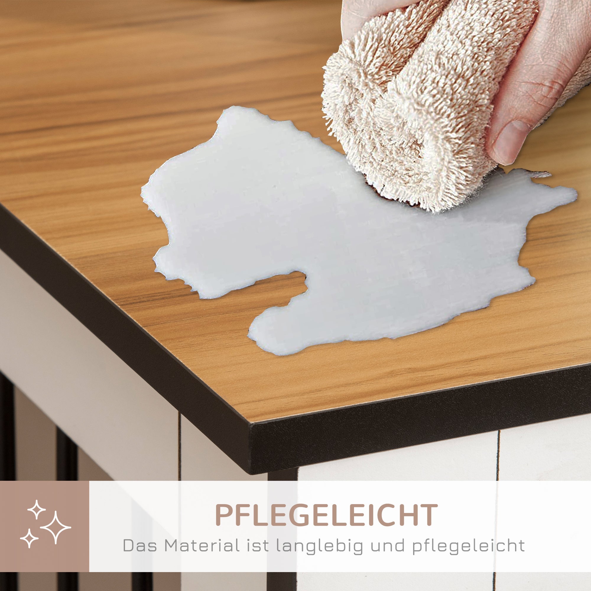 Logidon Hondenkooi met slot 106x60x76 cm Donker Walnoot Wit