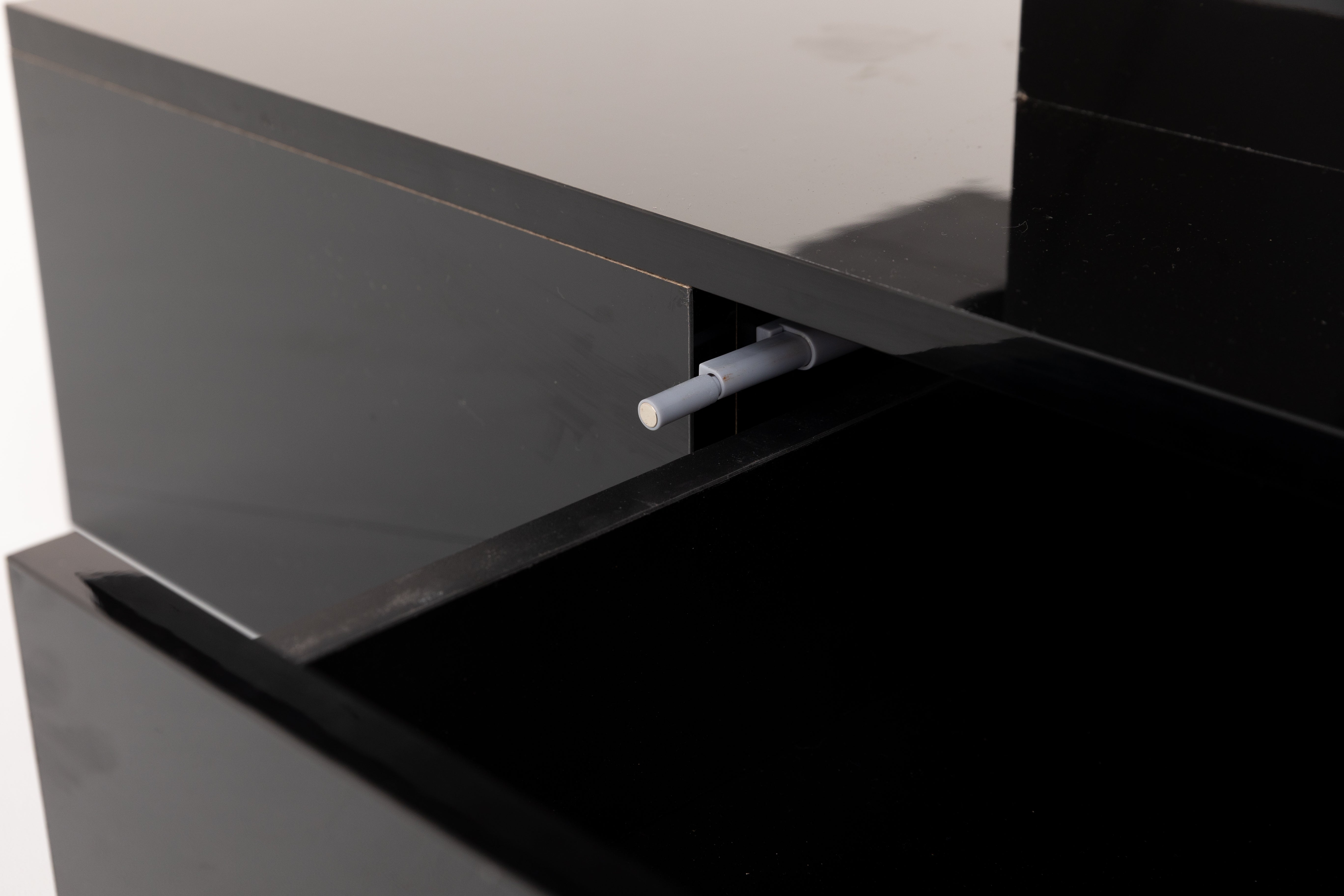 Logidon salontafel zwart hoogglans met LED verlichting 100x50x39 cm