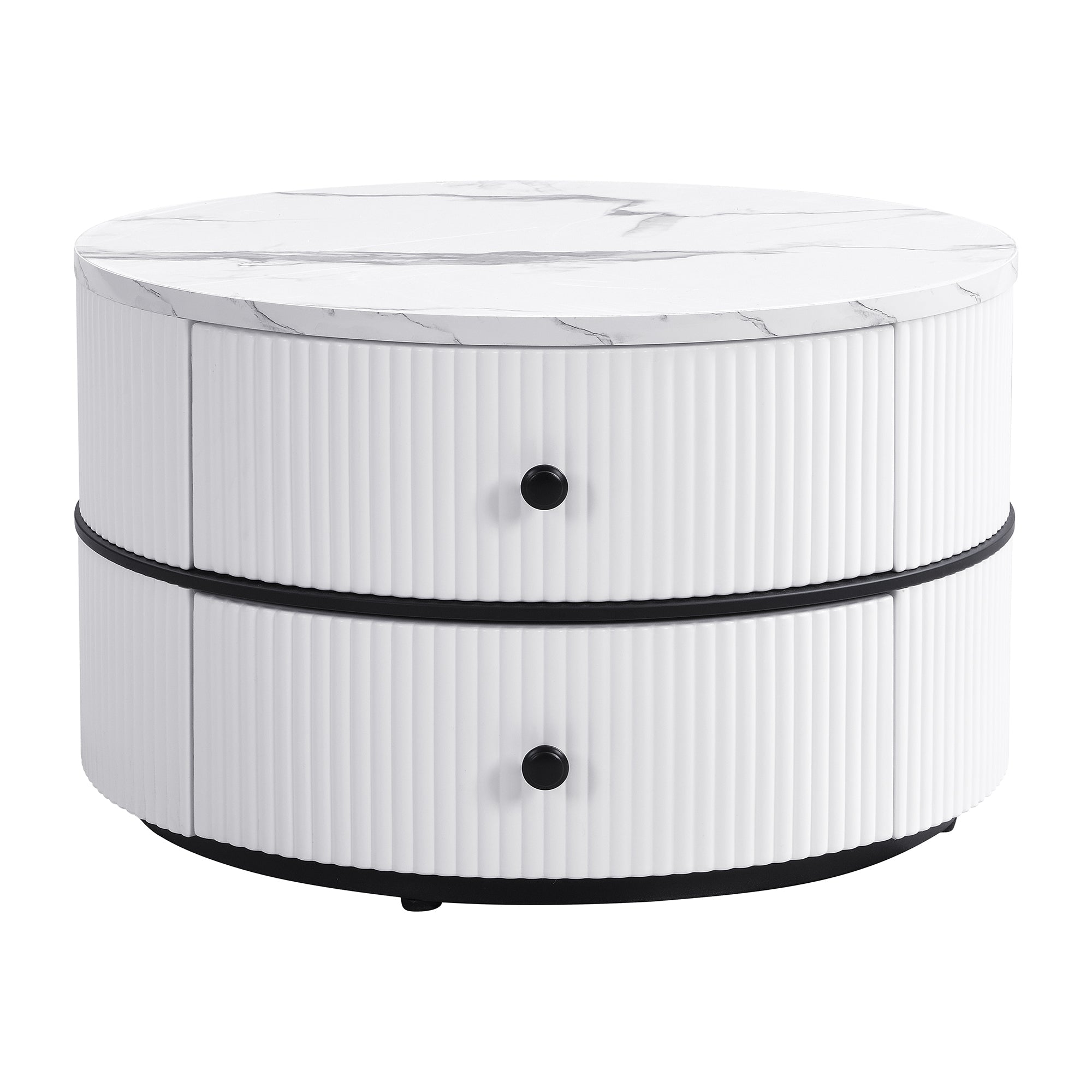 Logidon Elegant Nest salontafelset wit, 2-delig, 60x60/50x50