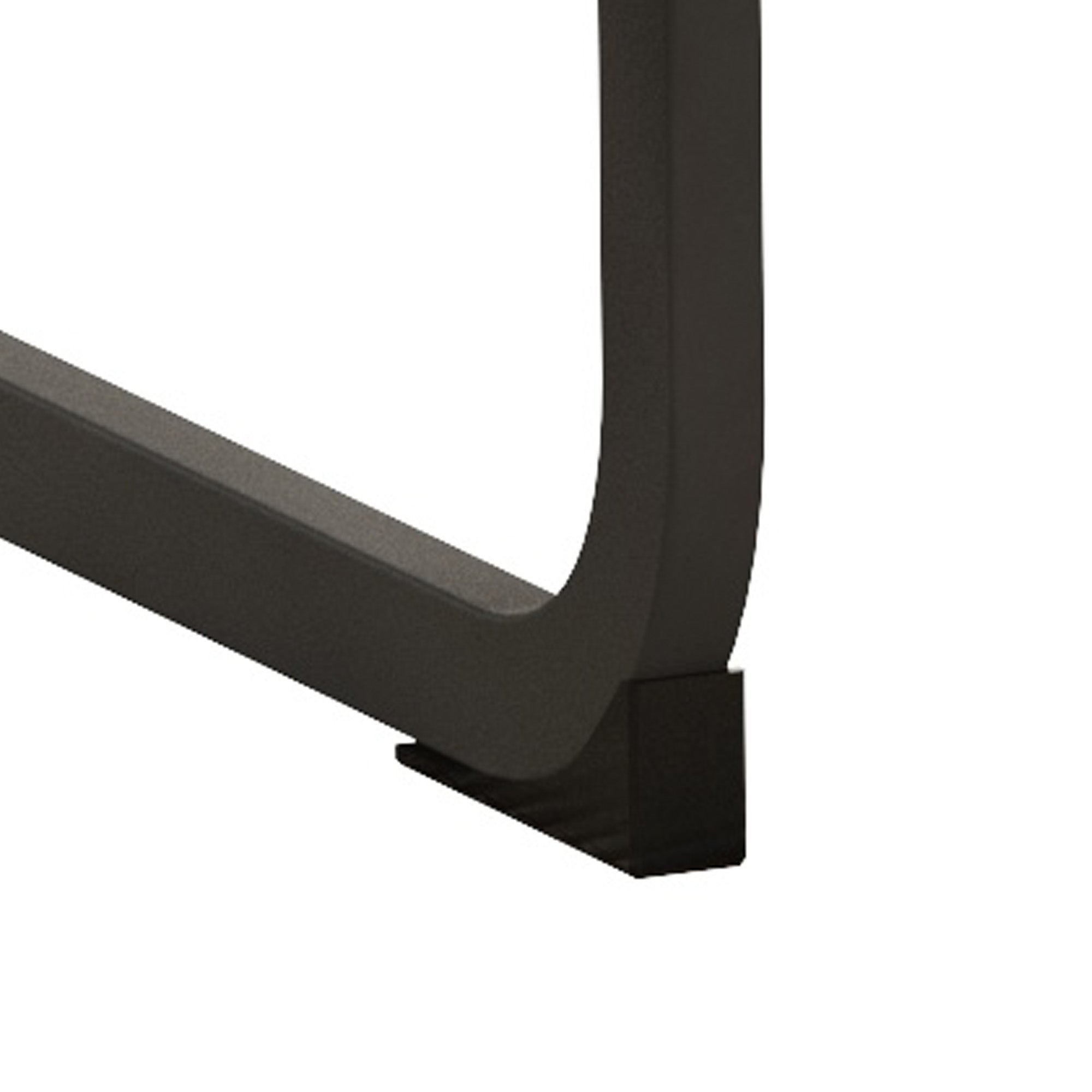 Logidon set van 2 bruine, ergonomische eetkamerstoelen met metalen frame