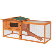 Logidon kleine dierenstal 156x58x68 cm dennenhout met asfaltdak oranje